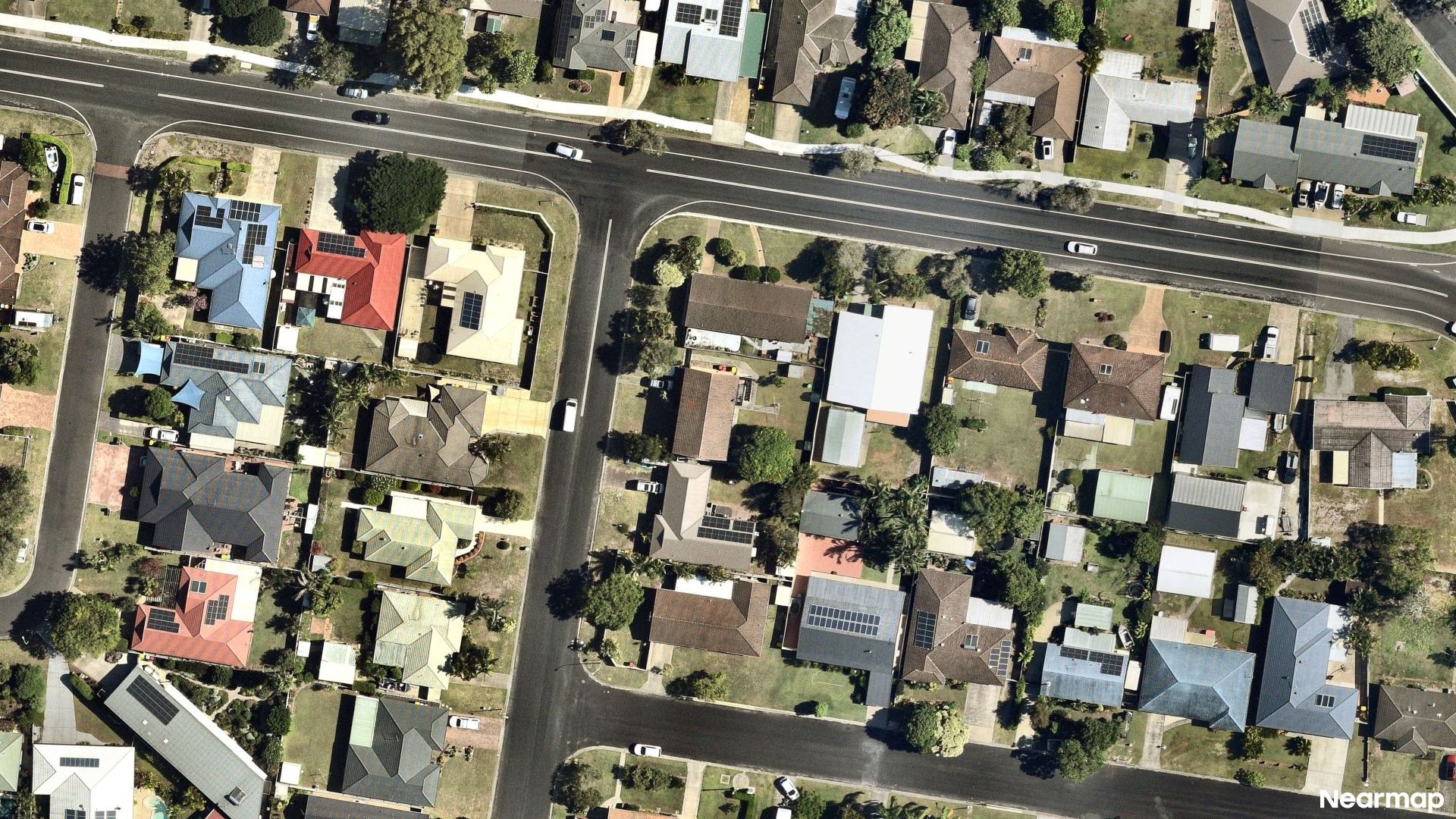 Vertical aerial view