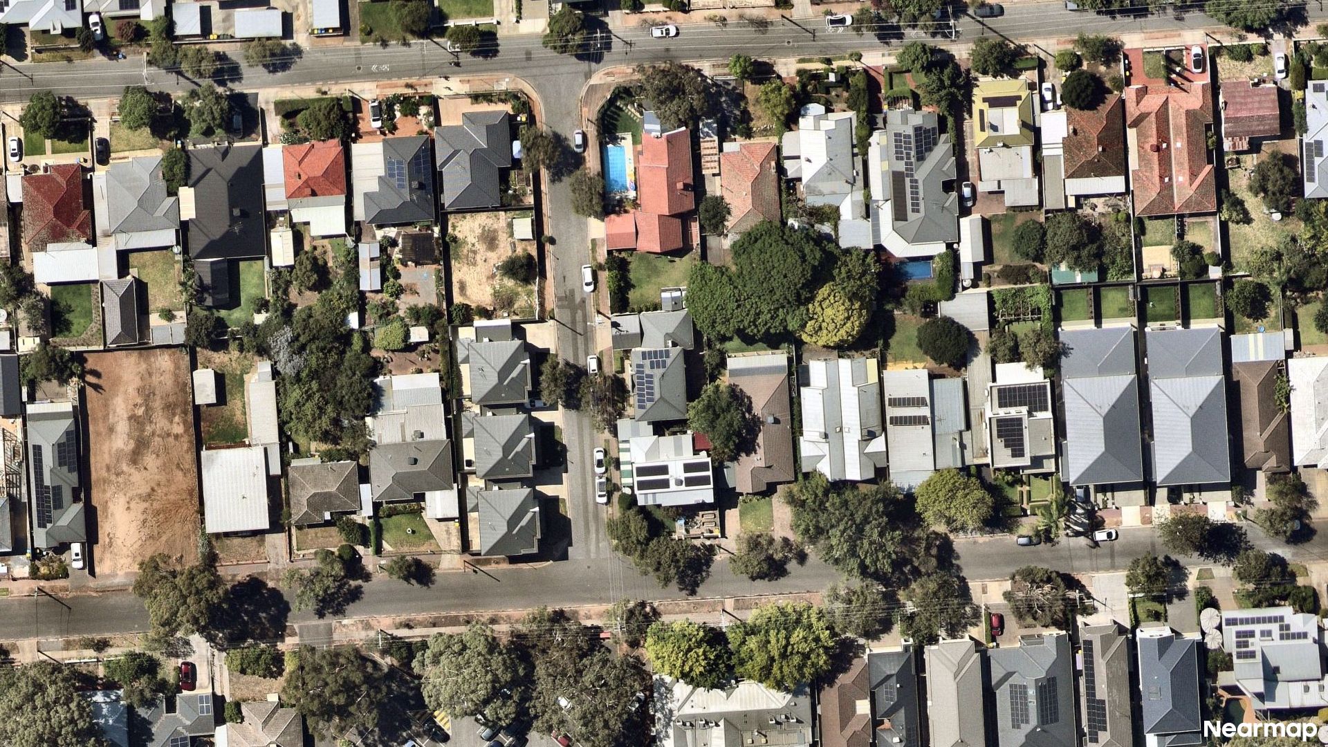 Vertical aerial view