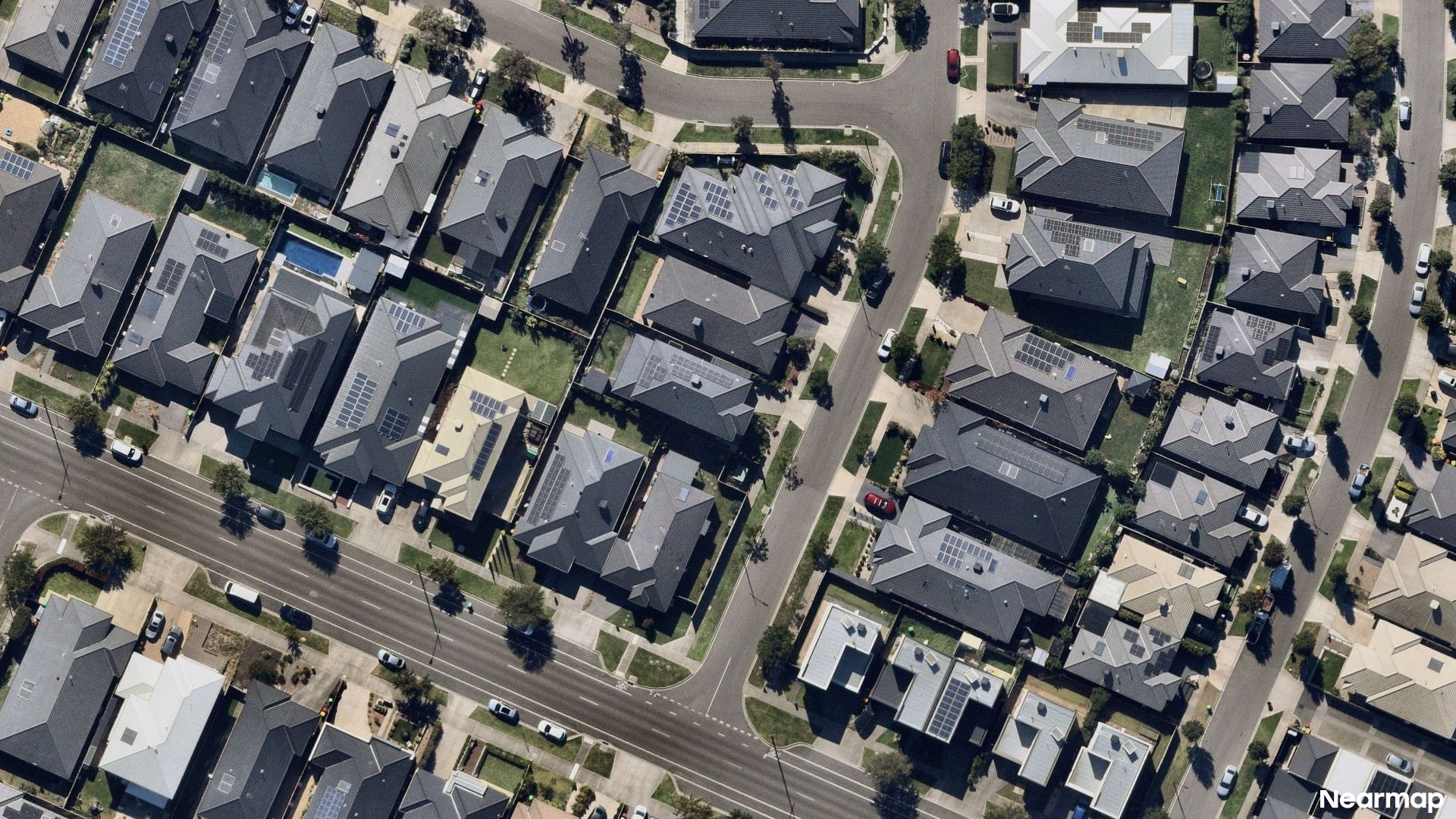 Vertical aerial view