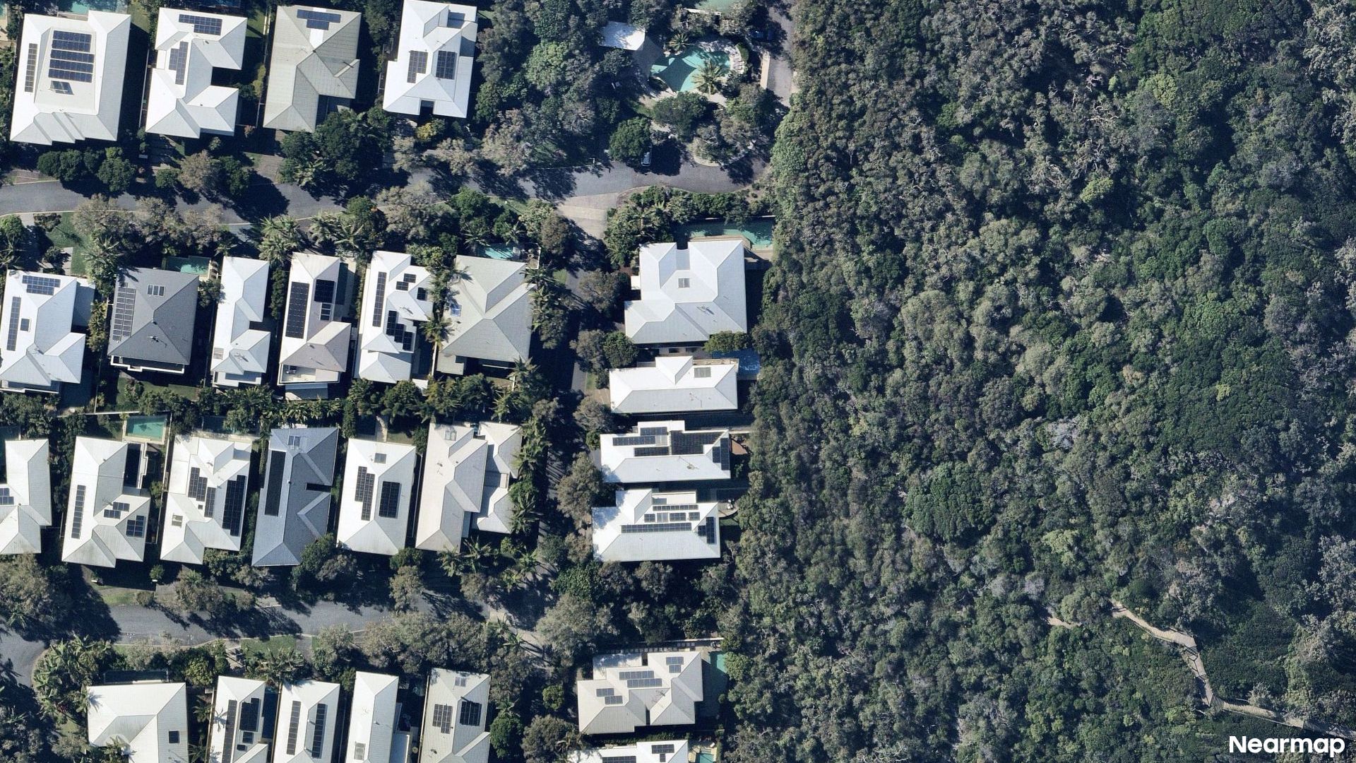Vertical aerial view