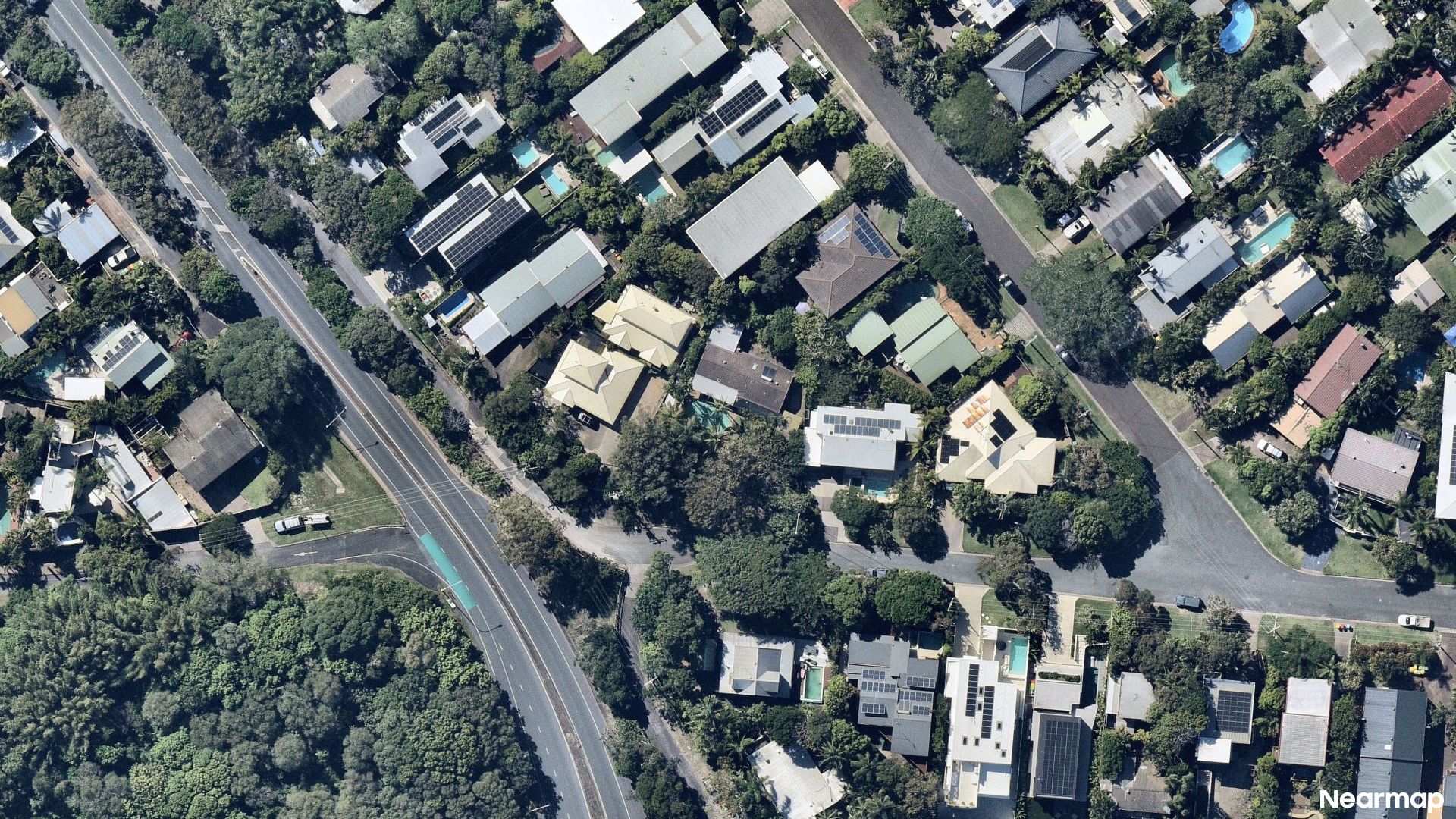 Vertical aerial view