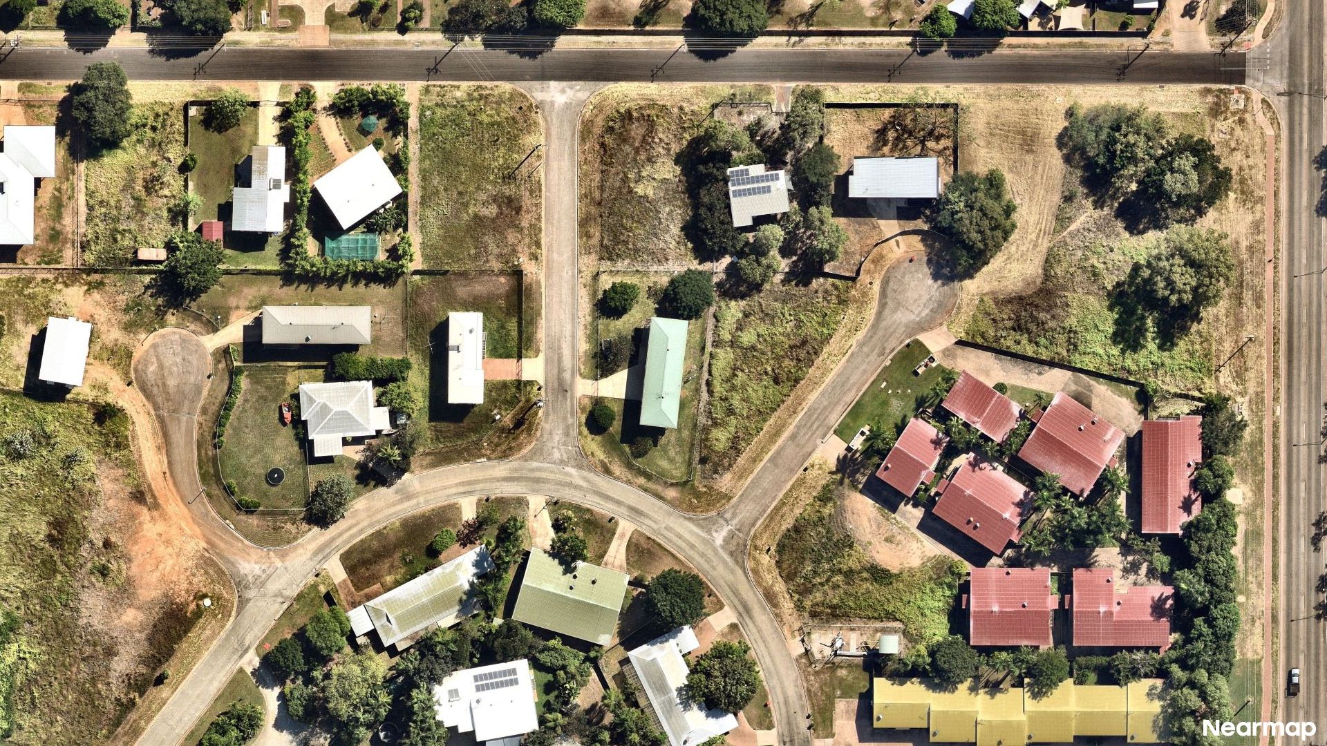 Vertical aerial view