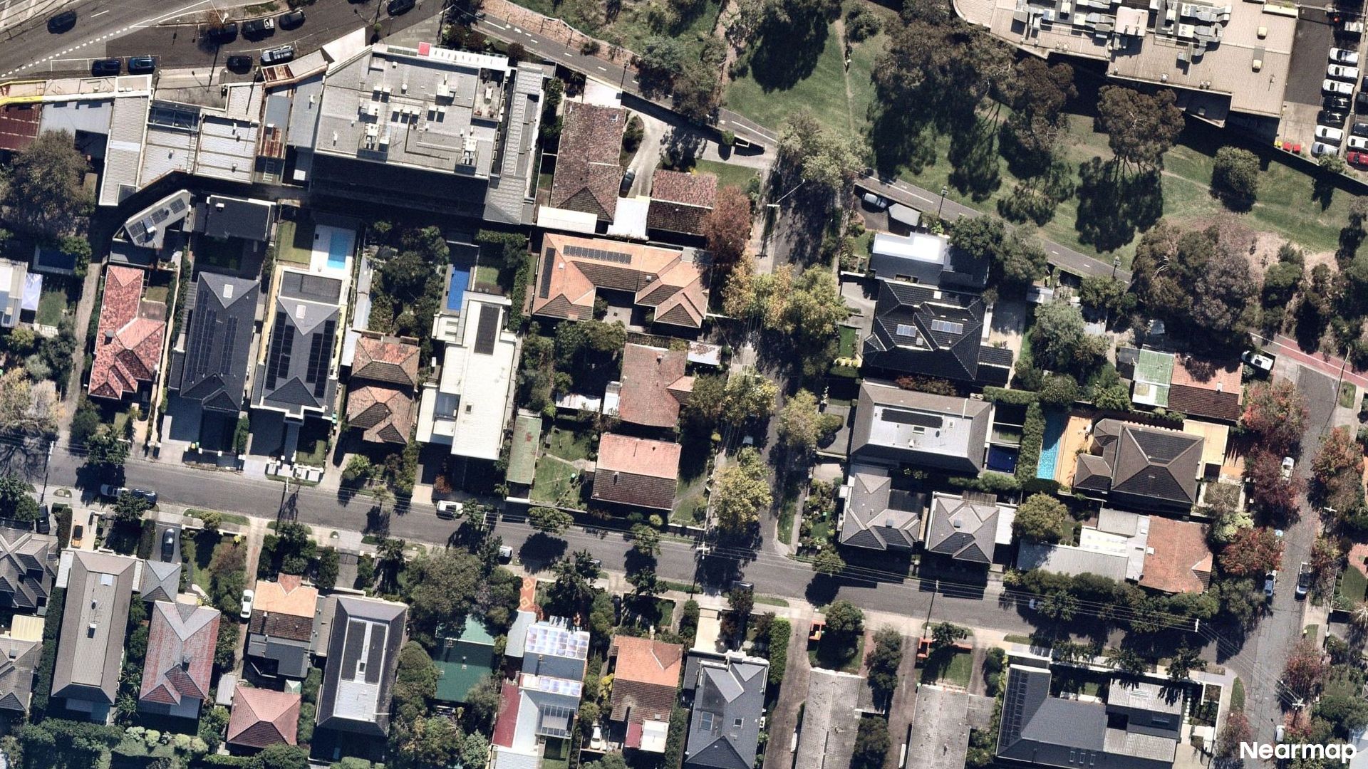 Vertical aerial view