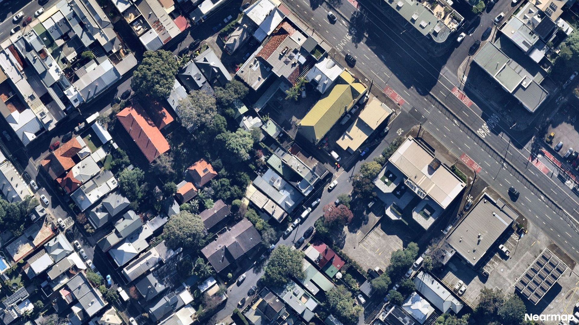 Vertical aerial view