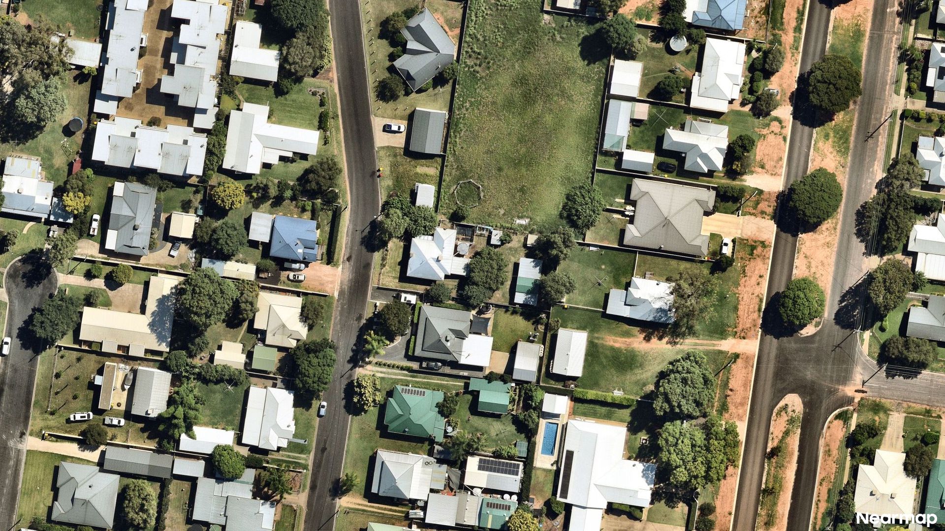 Vertical aerial view