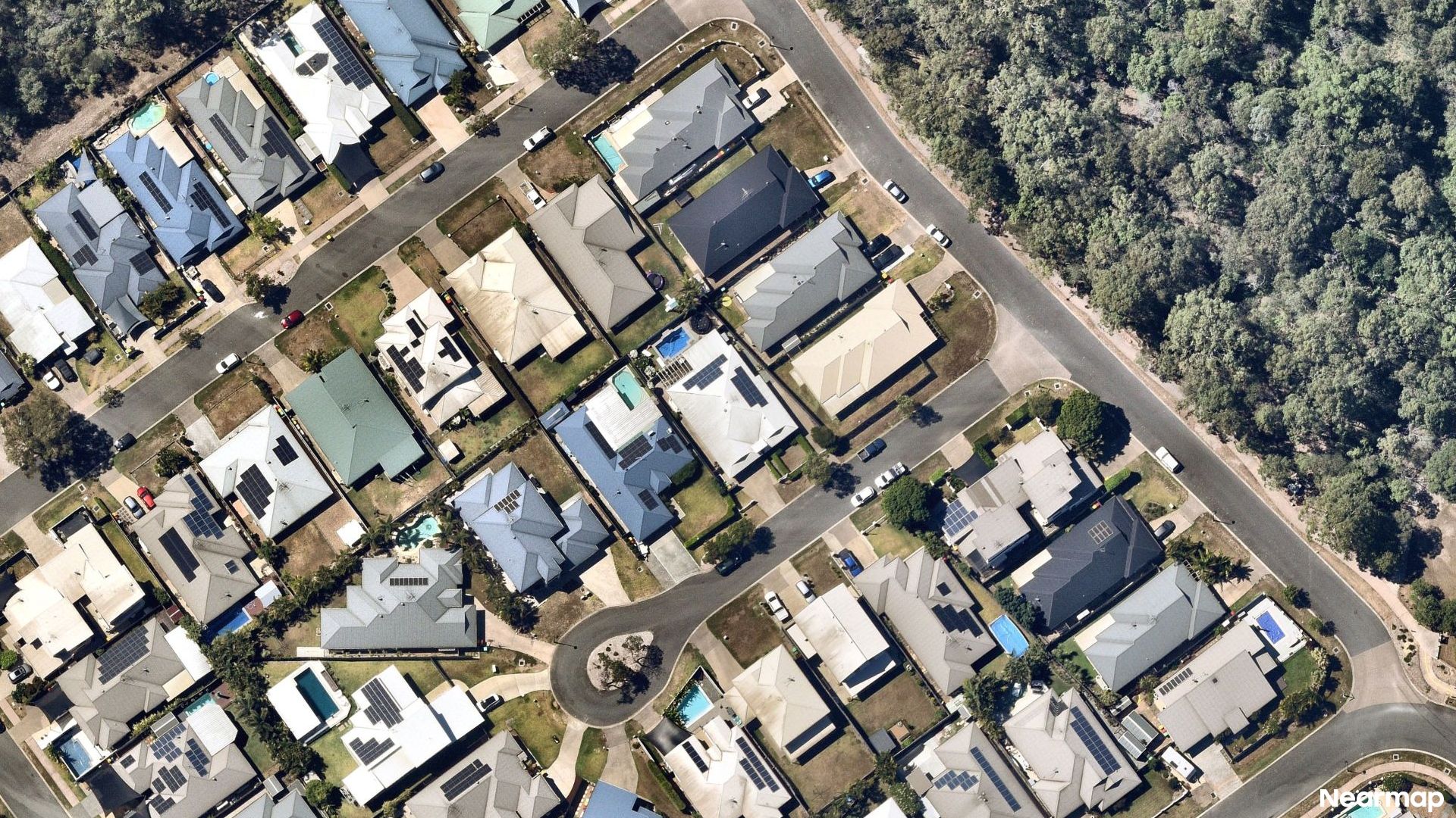 Vertical aerial view