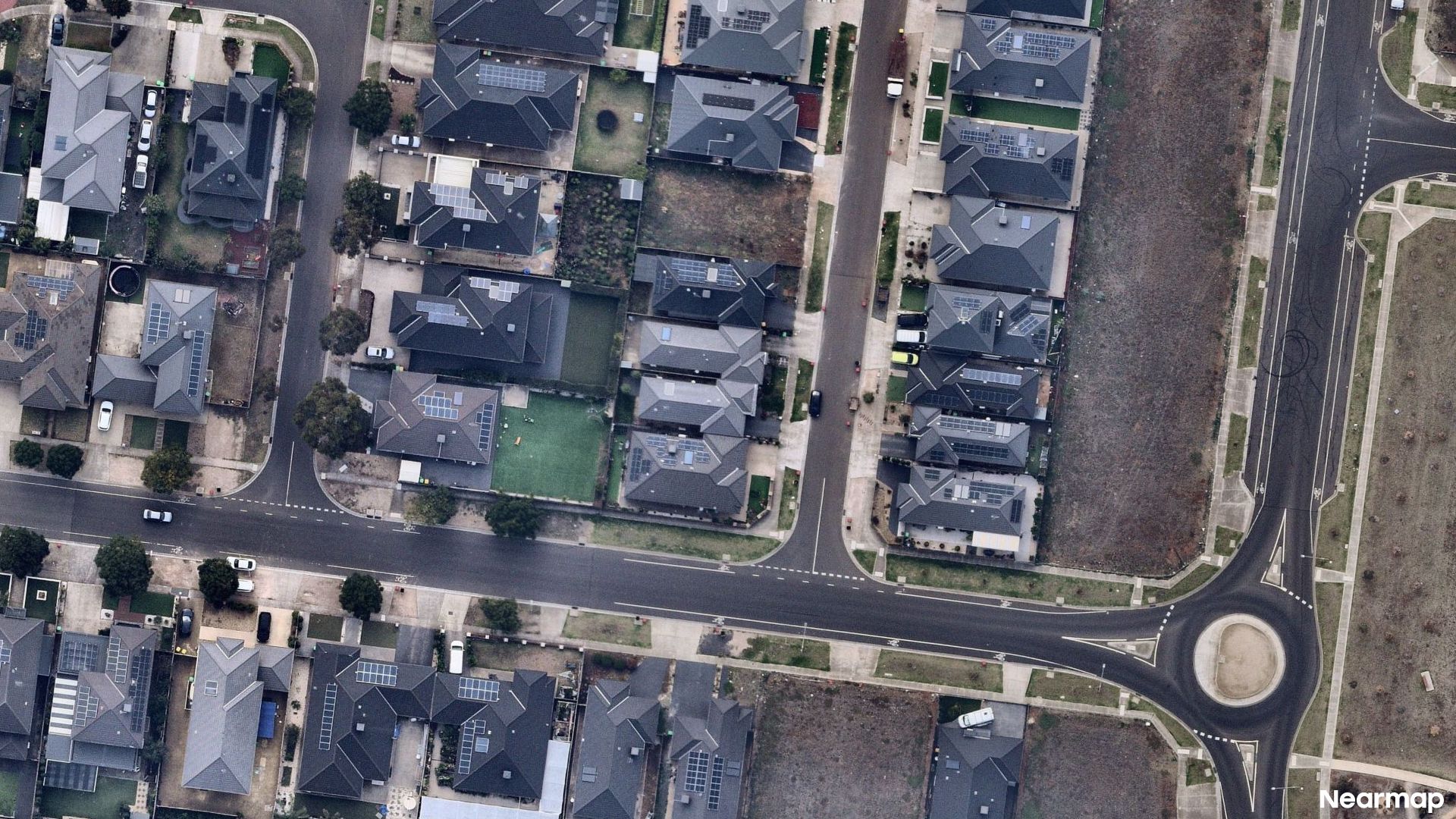 Vertical aerial view
