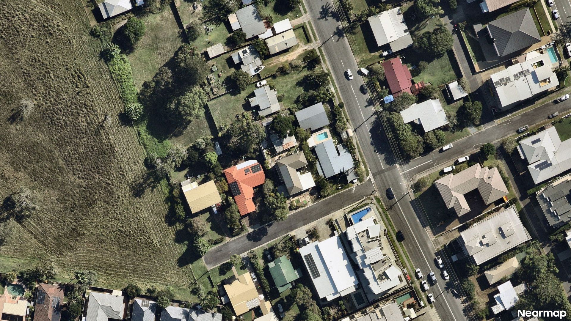 Vertical aerial view