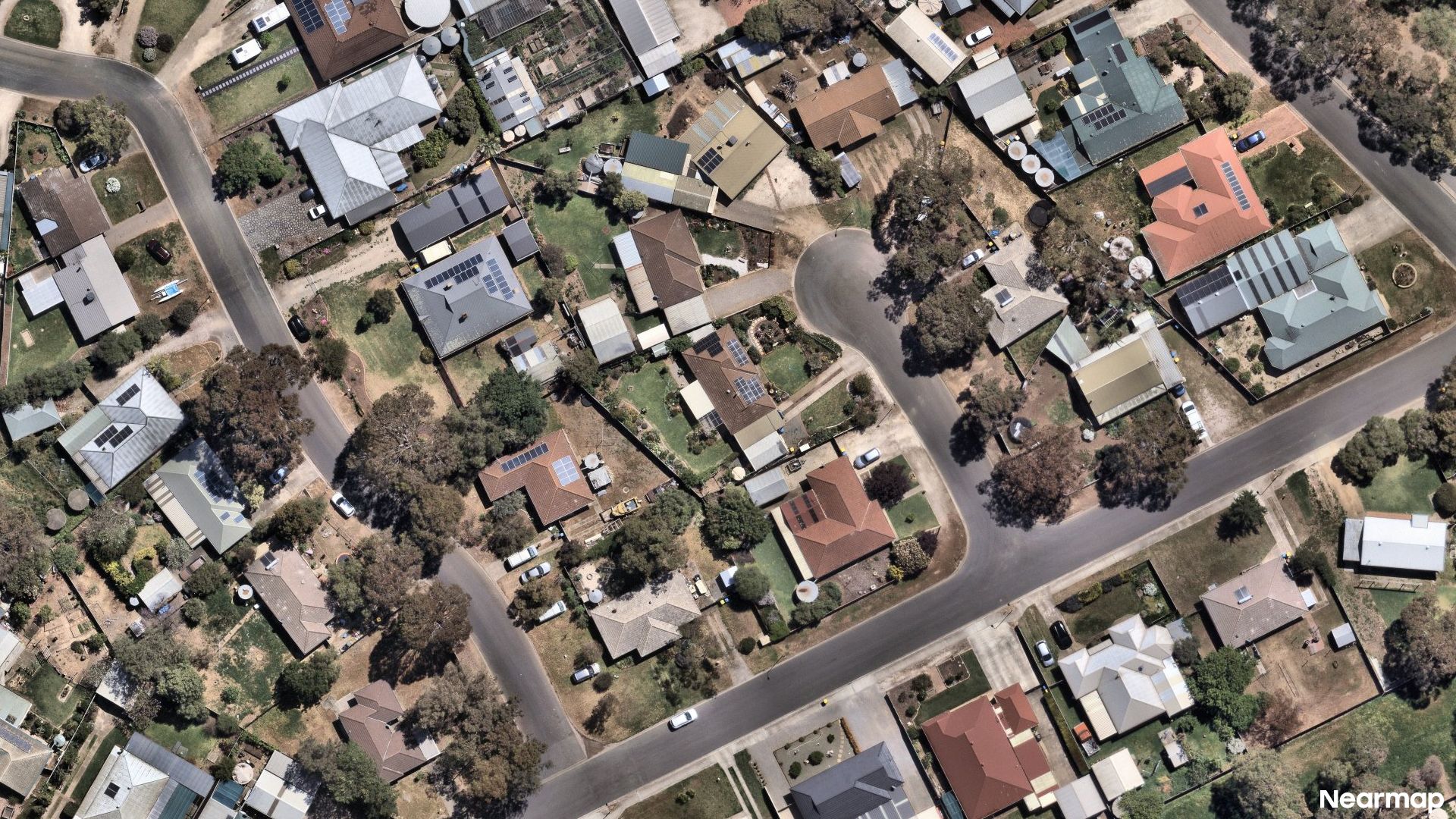 Vertical aerial view