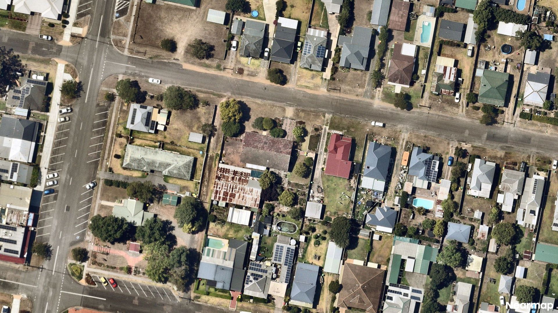 Vertical aerial view