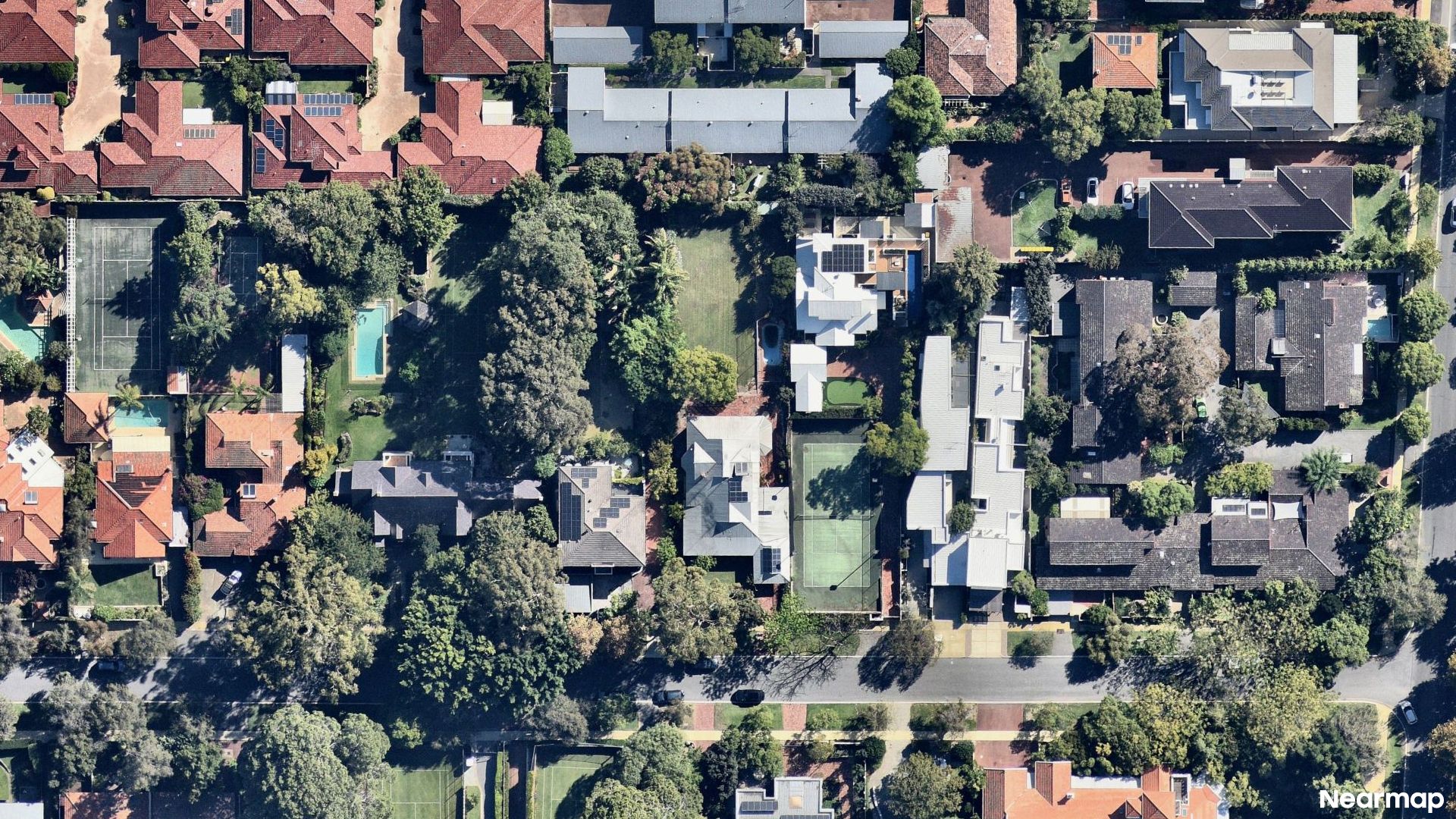 Vertical aerial view