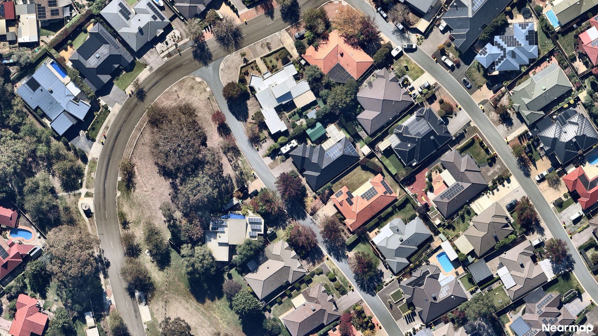 Vertical aerial view
