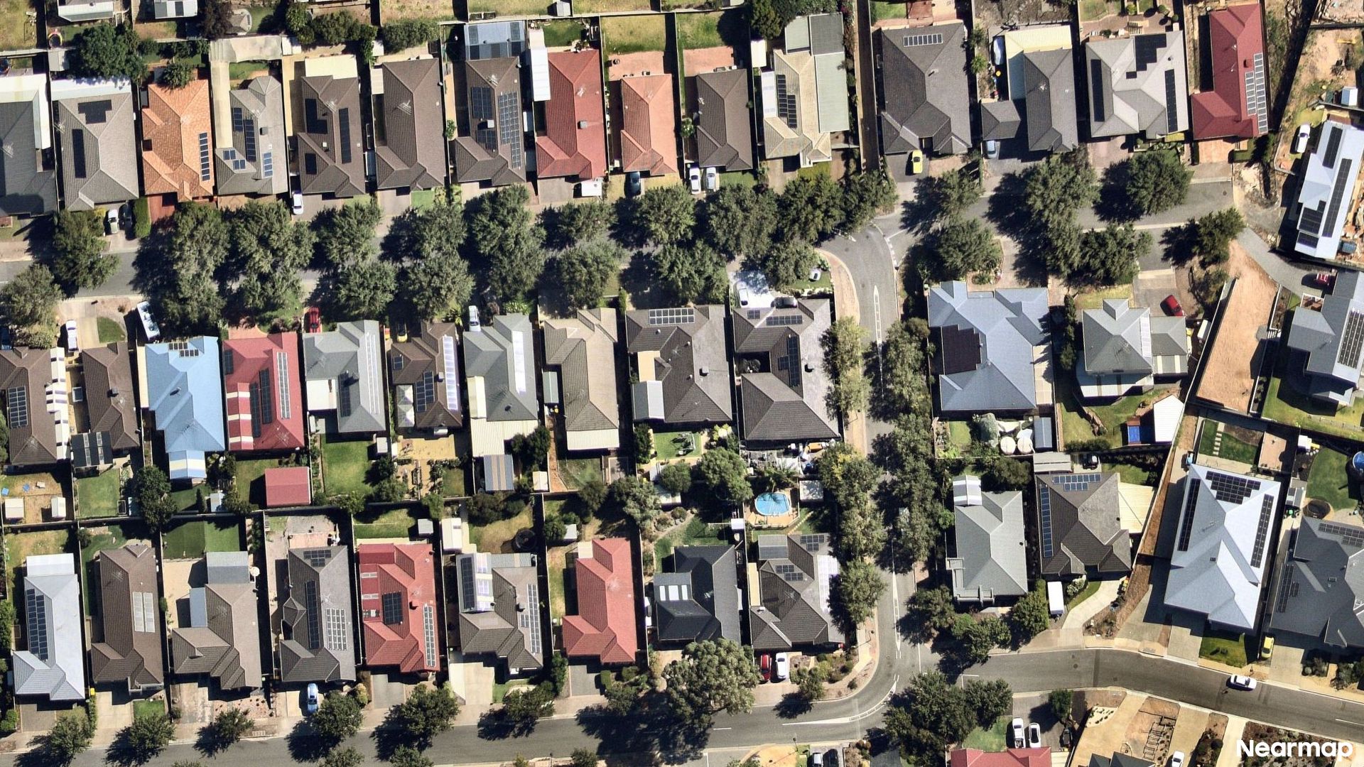 Vertical aerial view