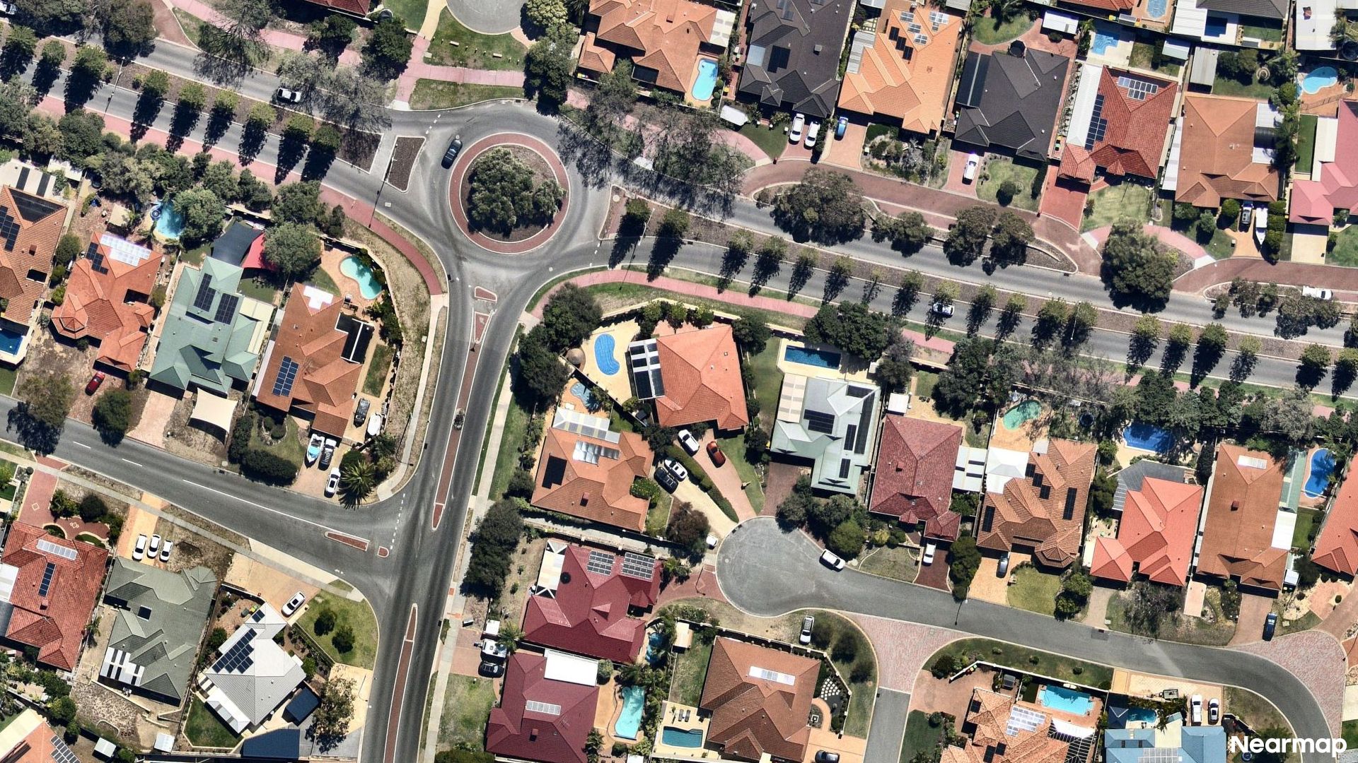 Vertical aerial view