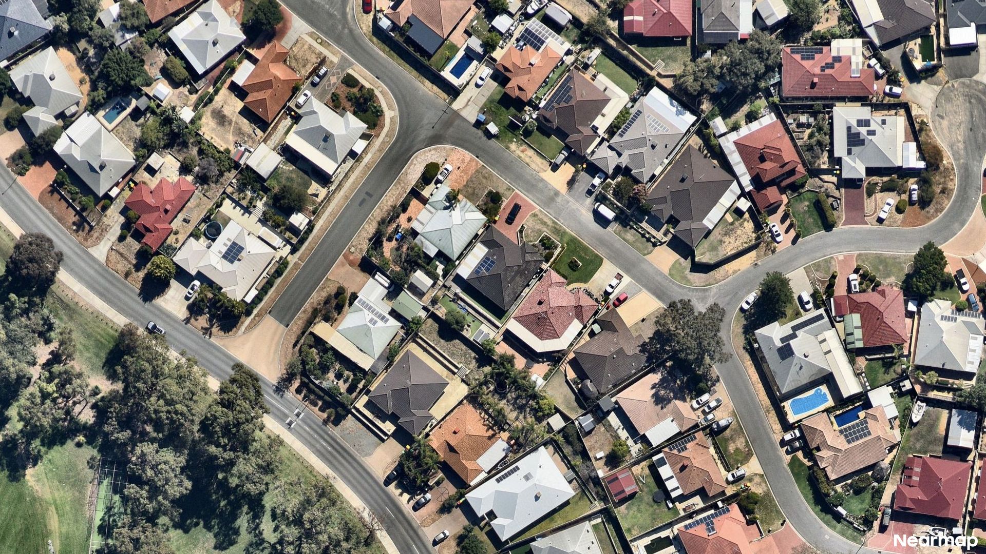 Vertical aerial view