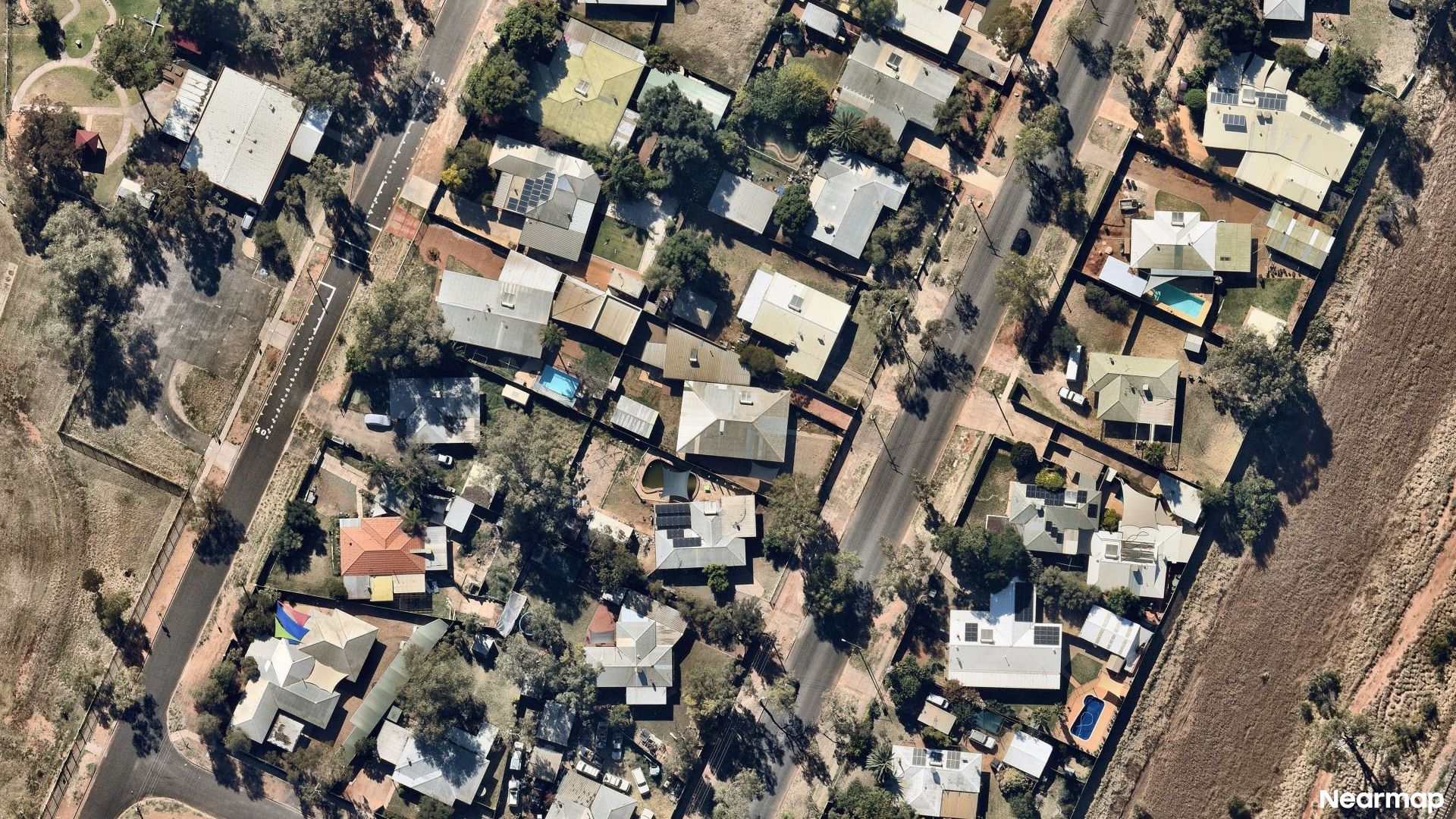 Vertical aerial view