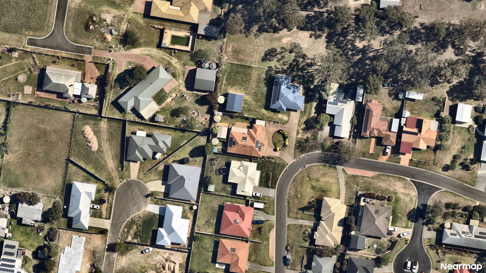 Vertical aerial view