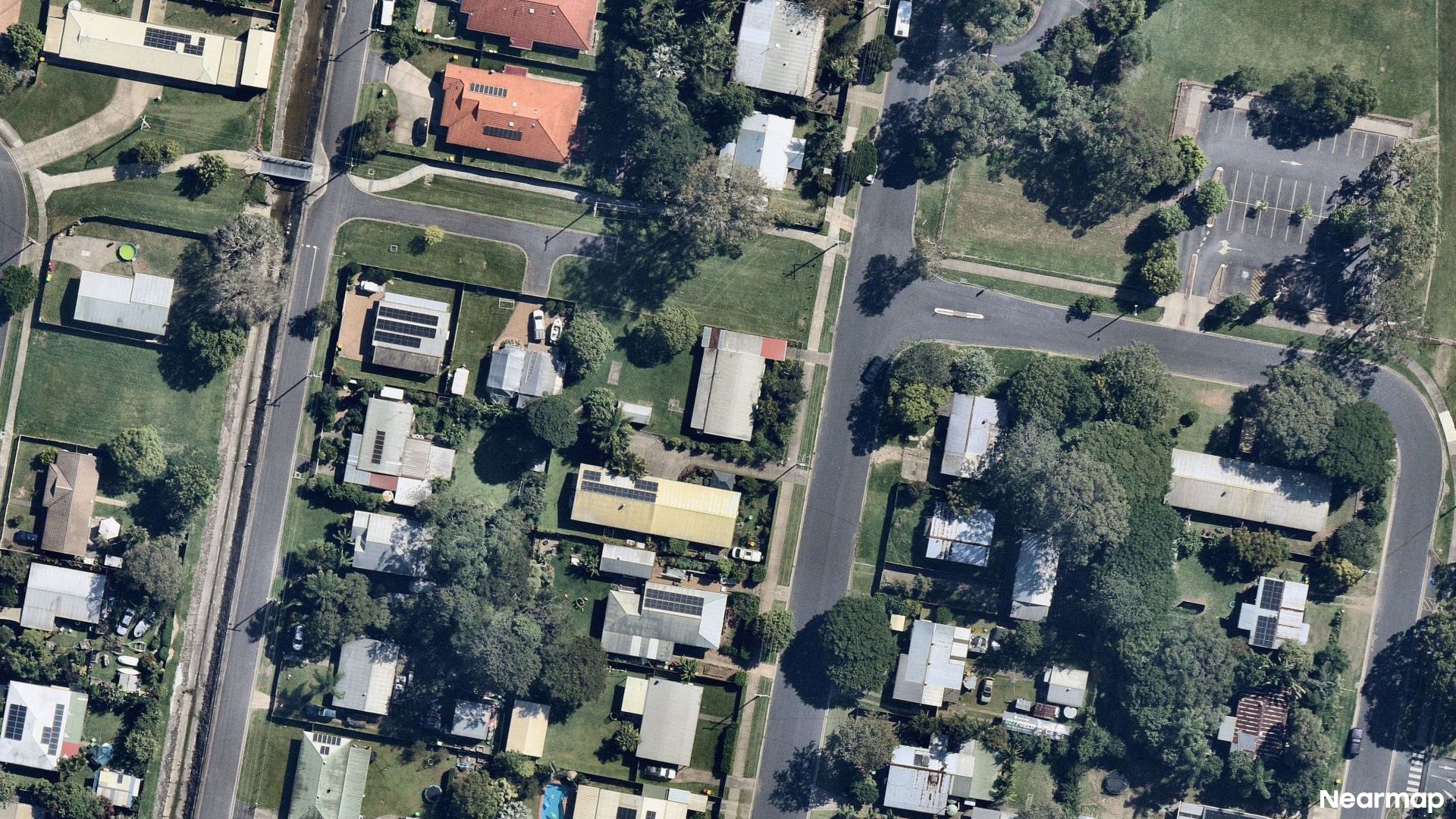 Vertical aerial view