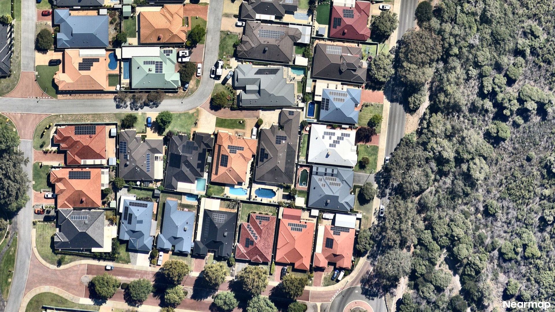 Vertical aerial view