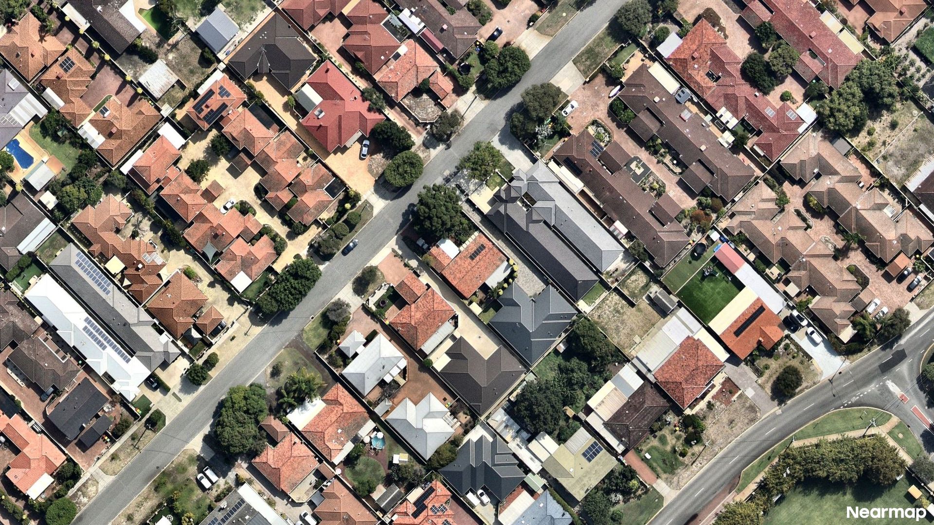Vertical aerial view