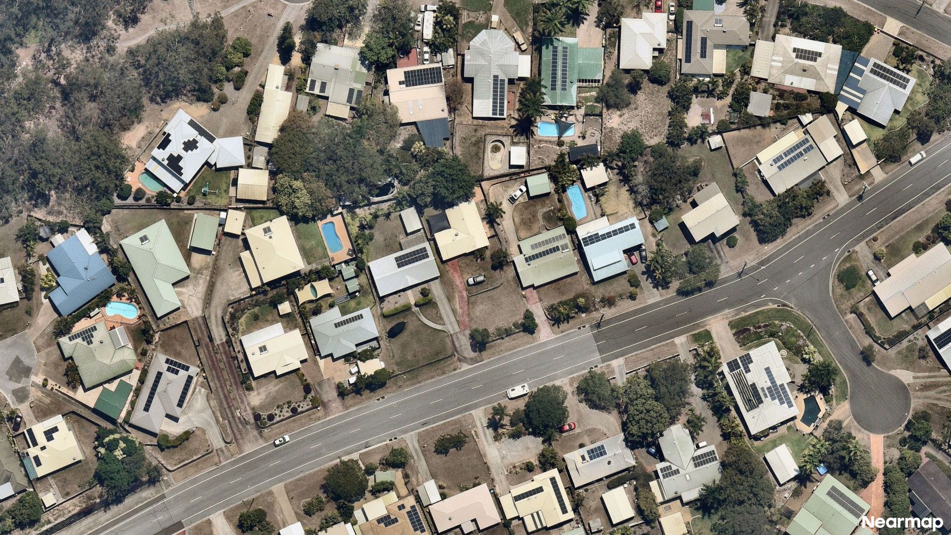 Vertical aerial view