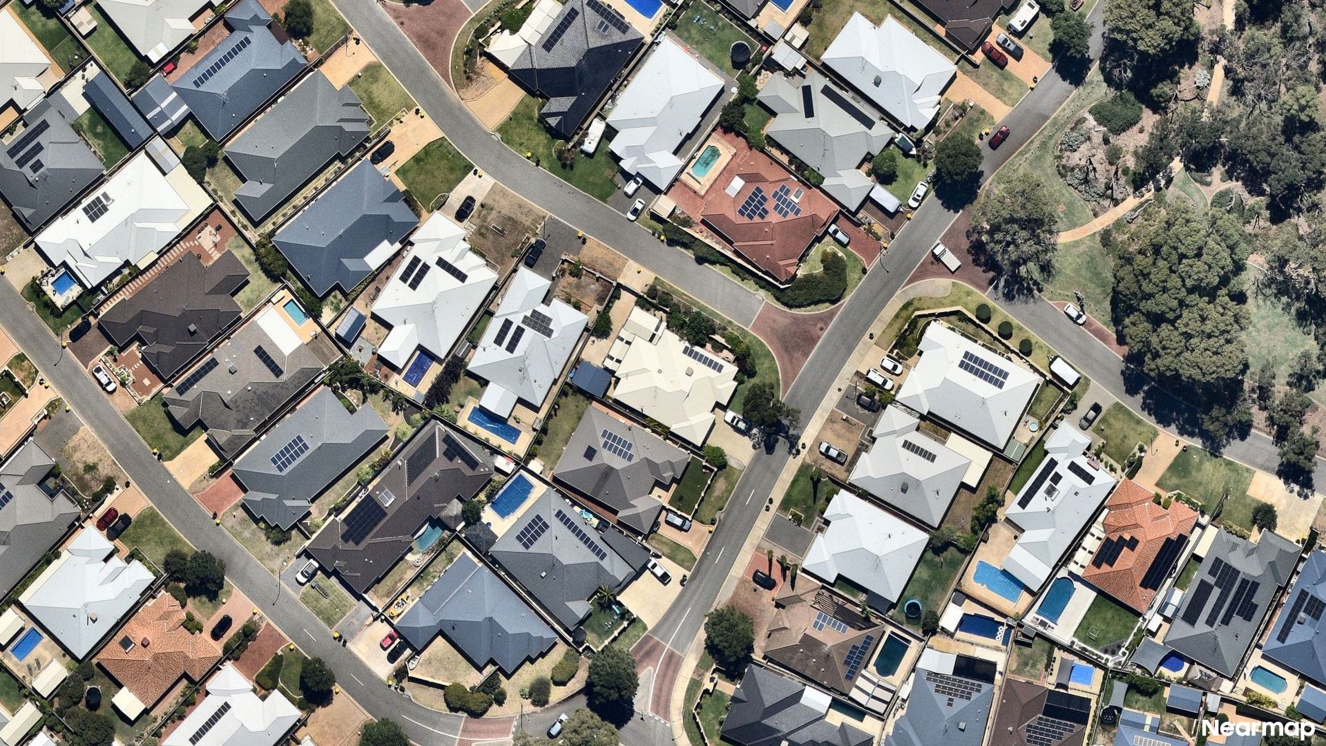 Vertical aerial view