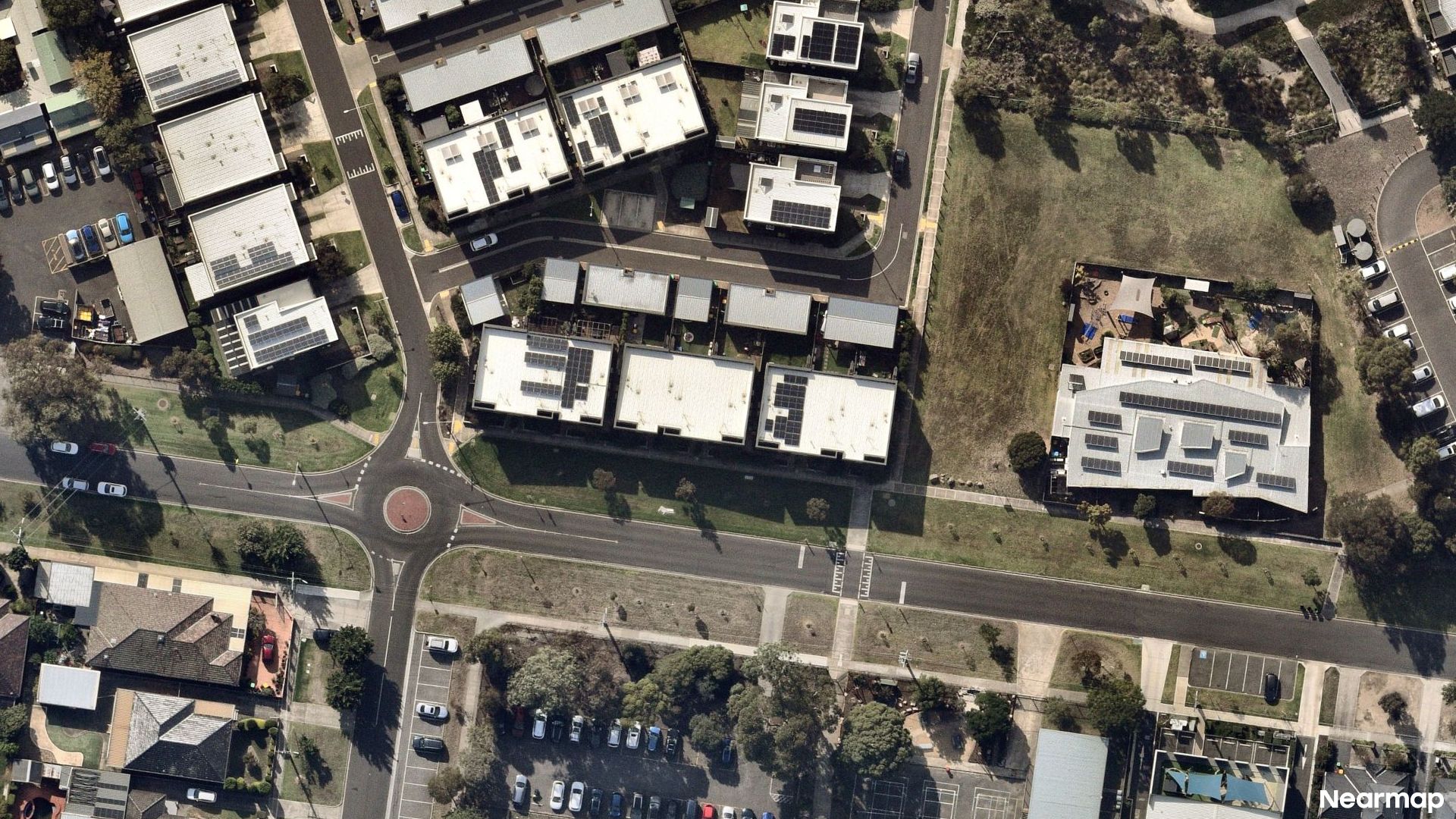 Vertical aerial view