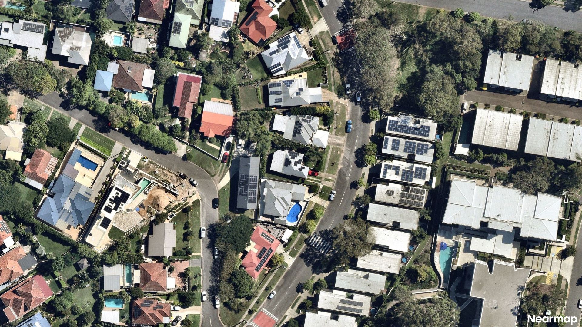 Vertical aerial view