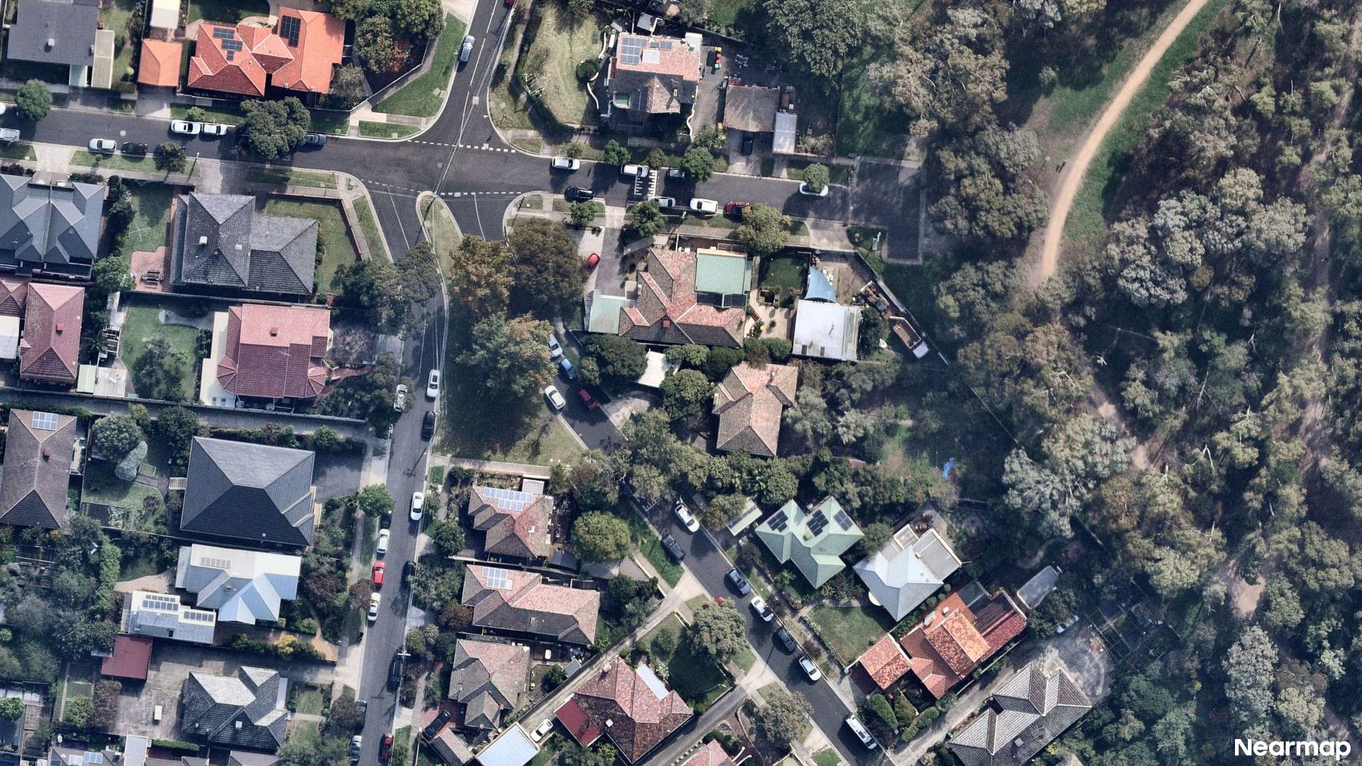 Vertical aerial view