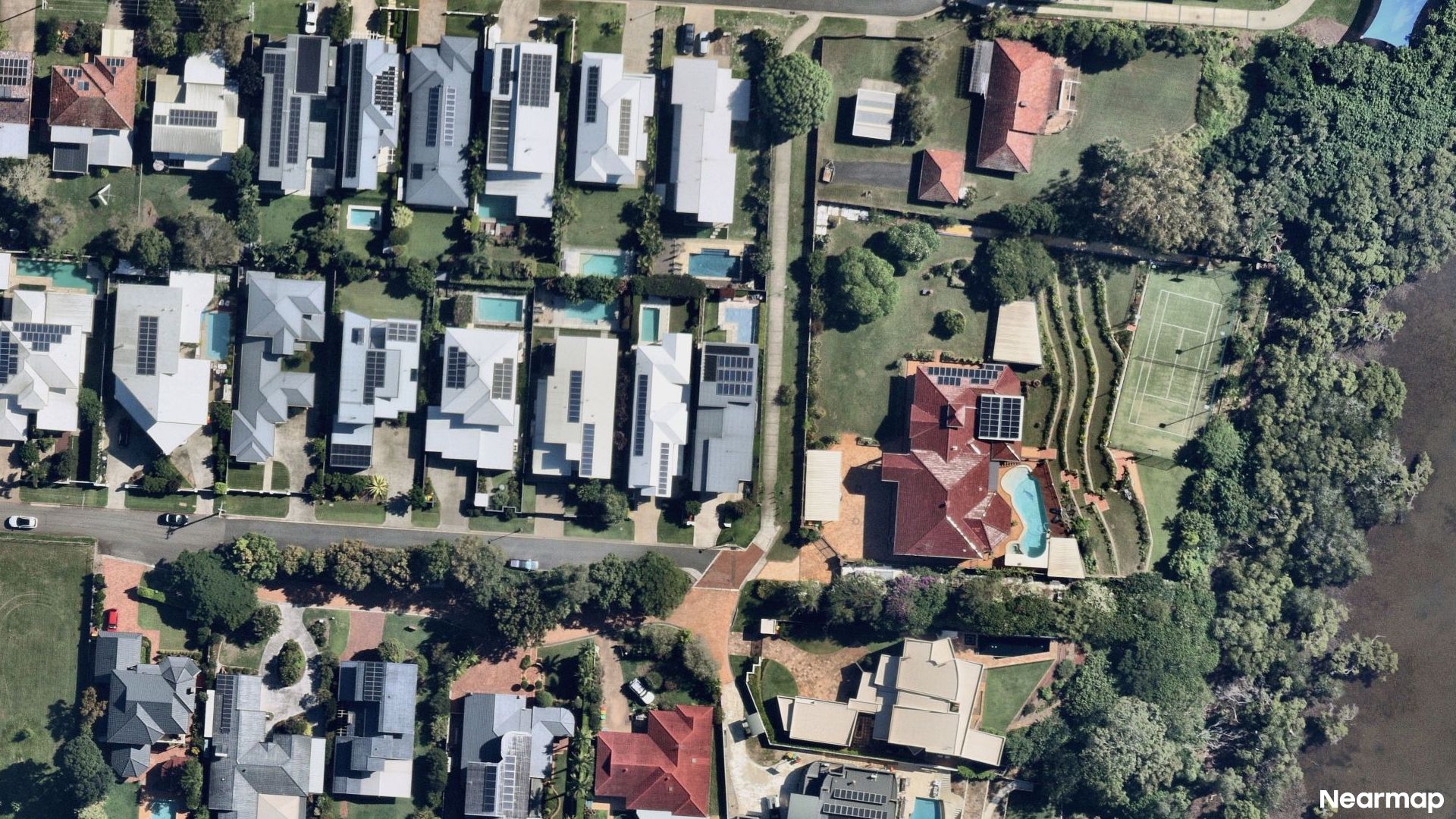 Vertical aerial view