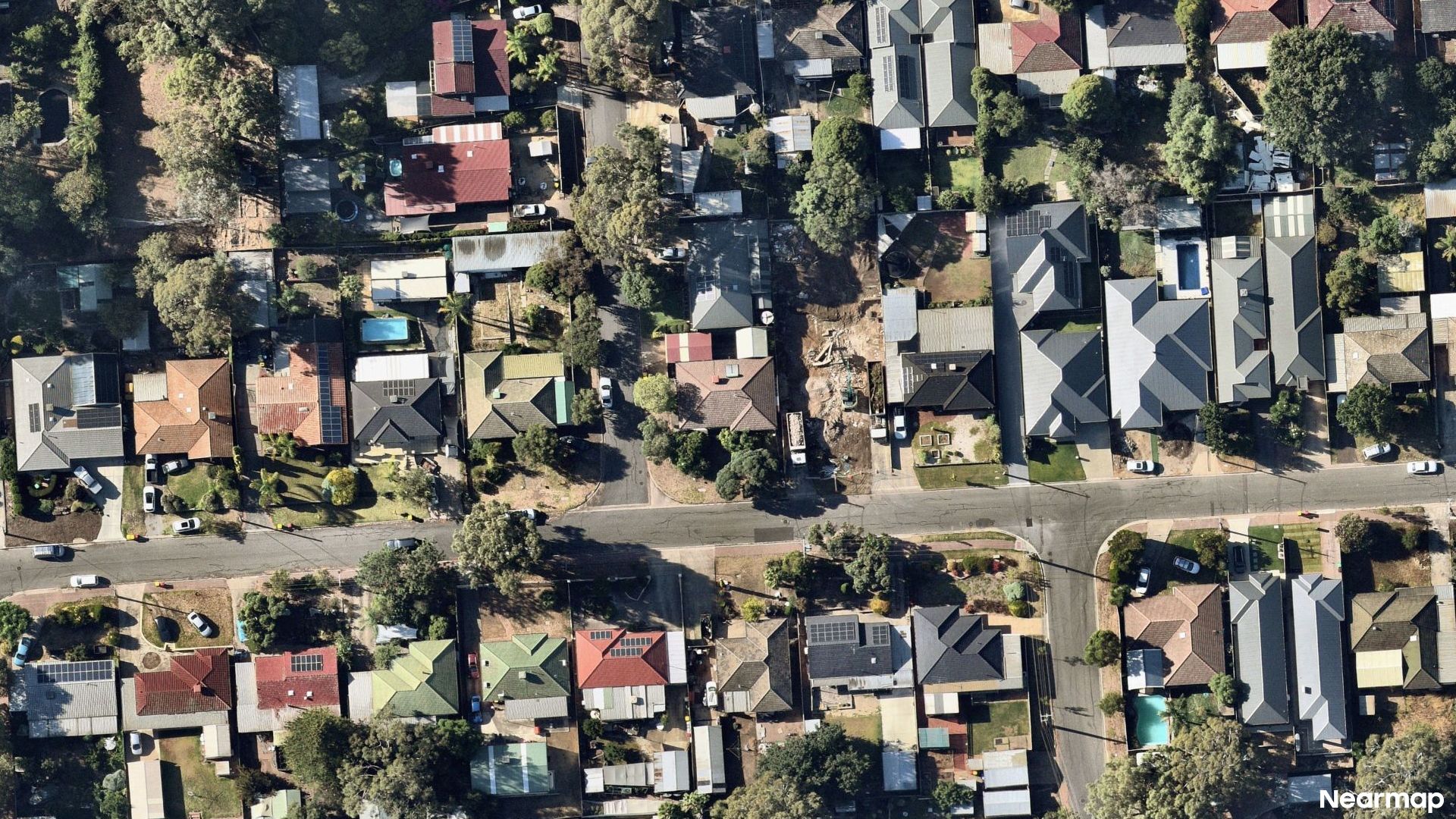 Vertical aerial view