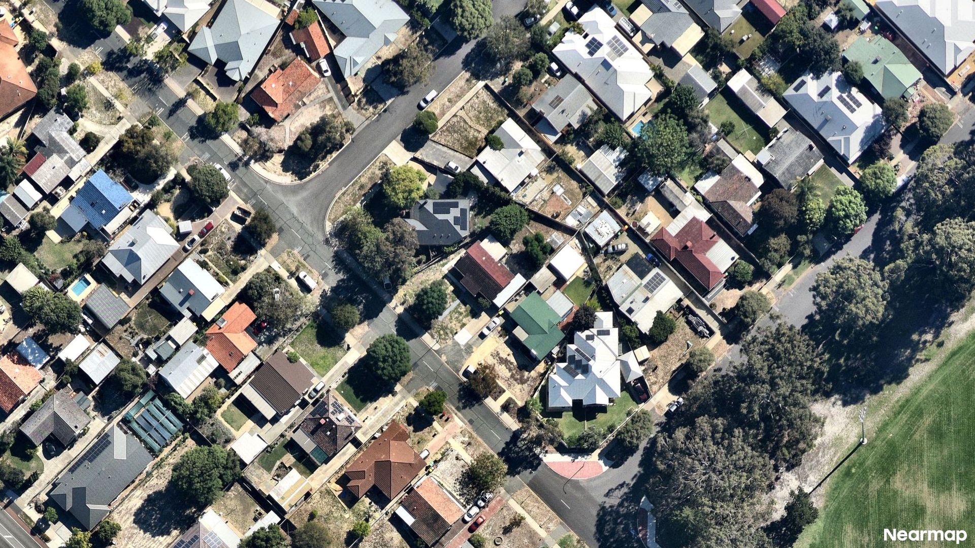 Vertical aerial view