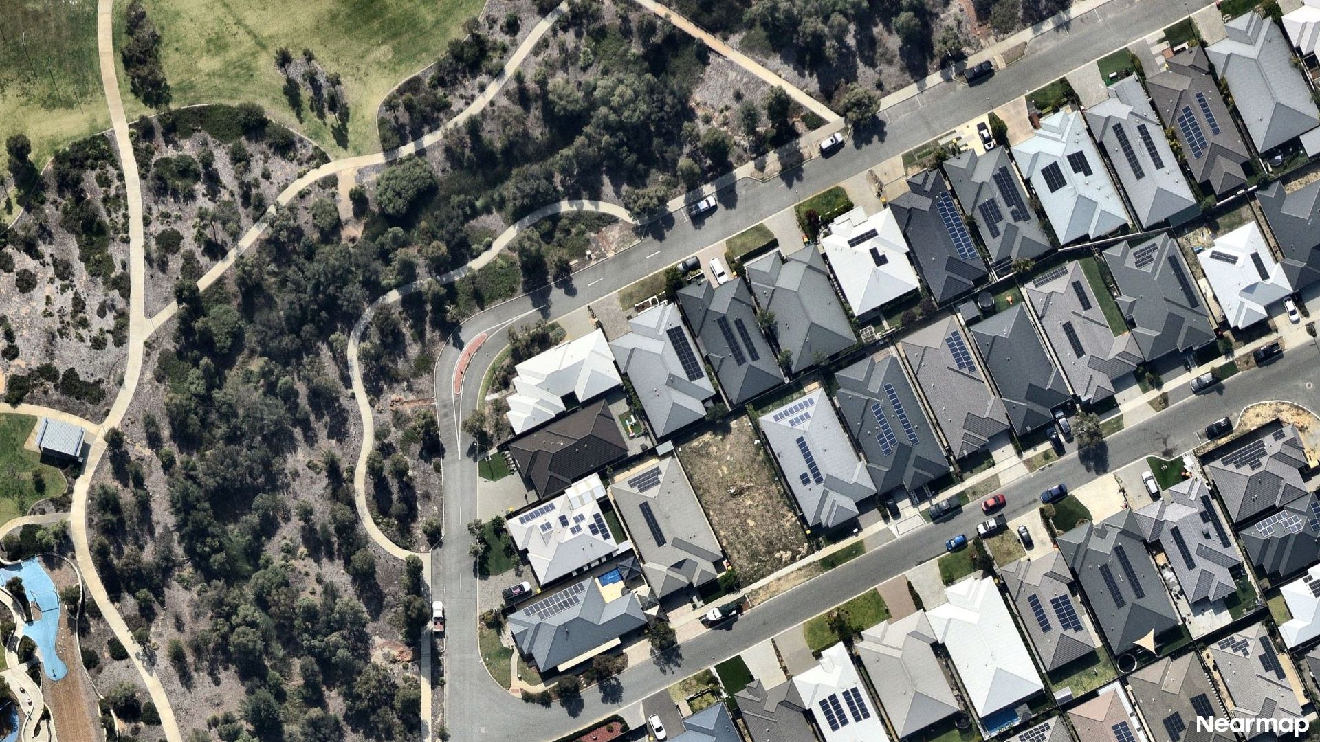 Vertical aerial view