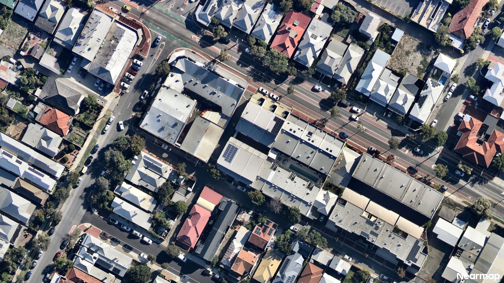 Vertical aerial view