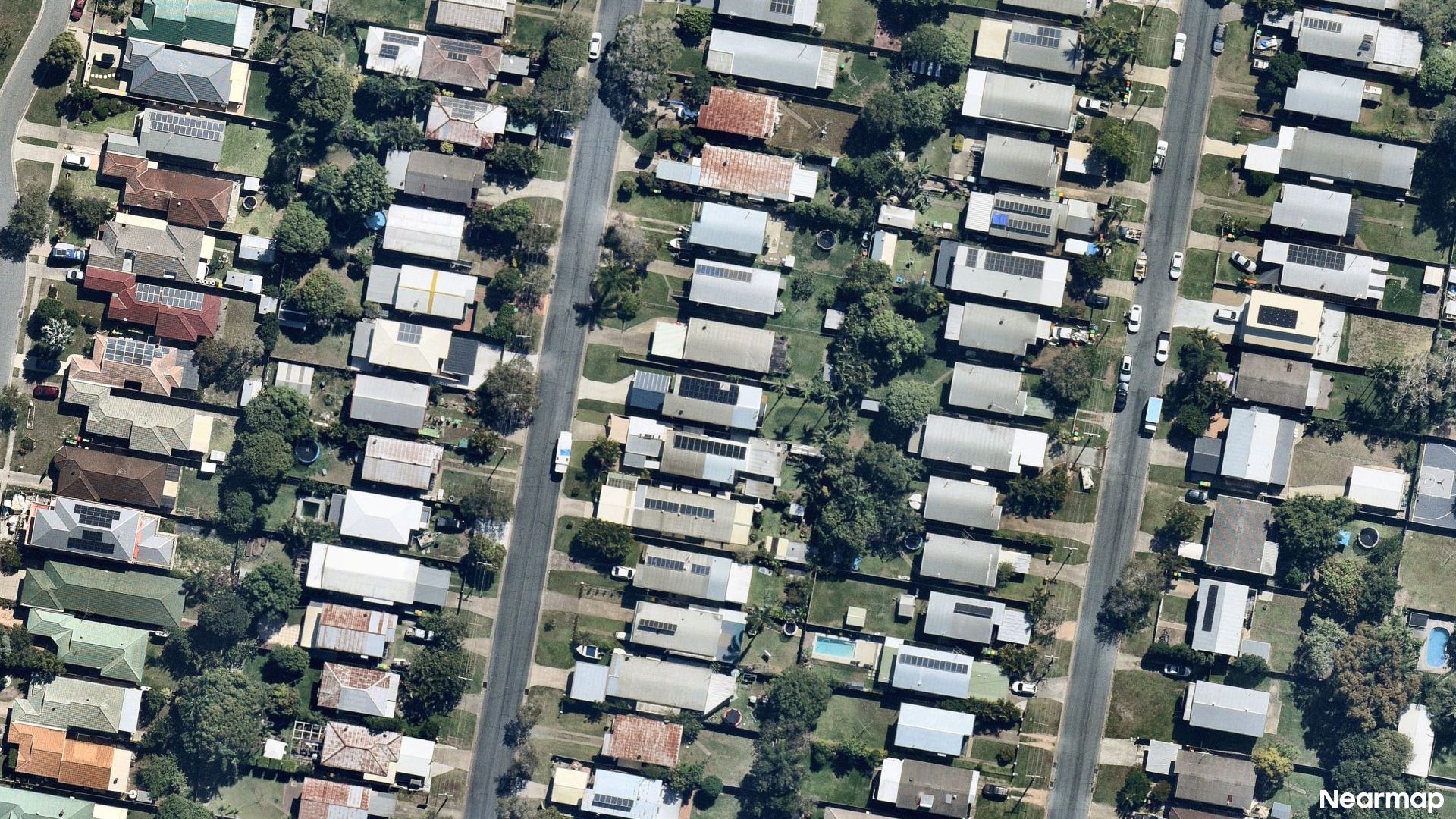 Vertical aerial view