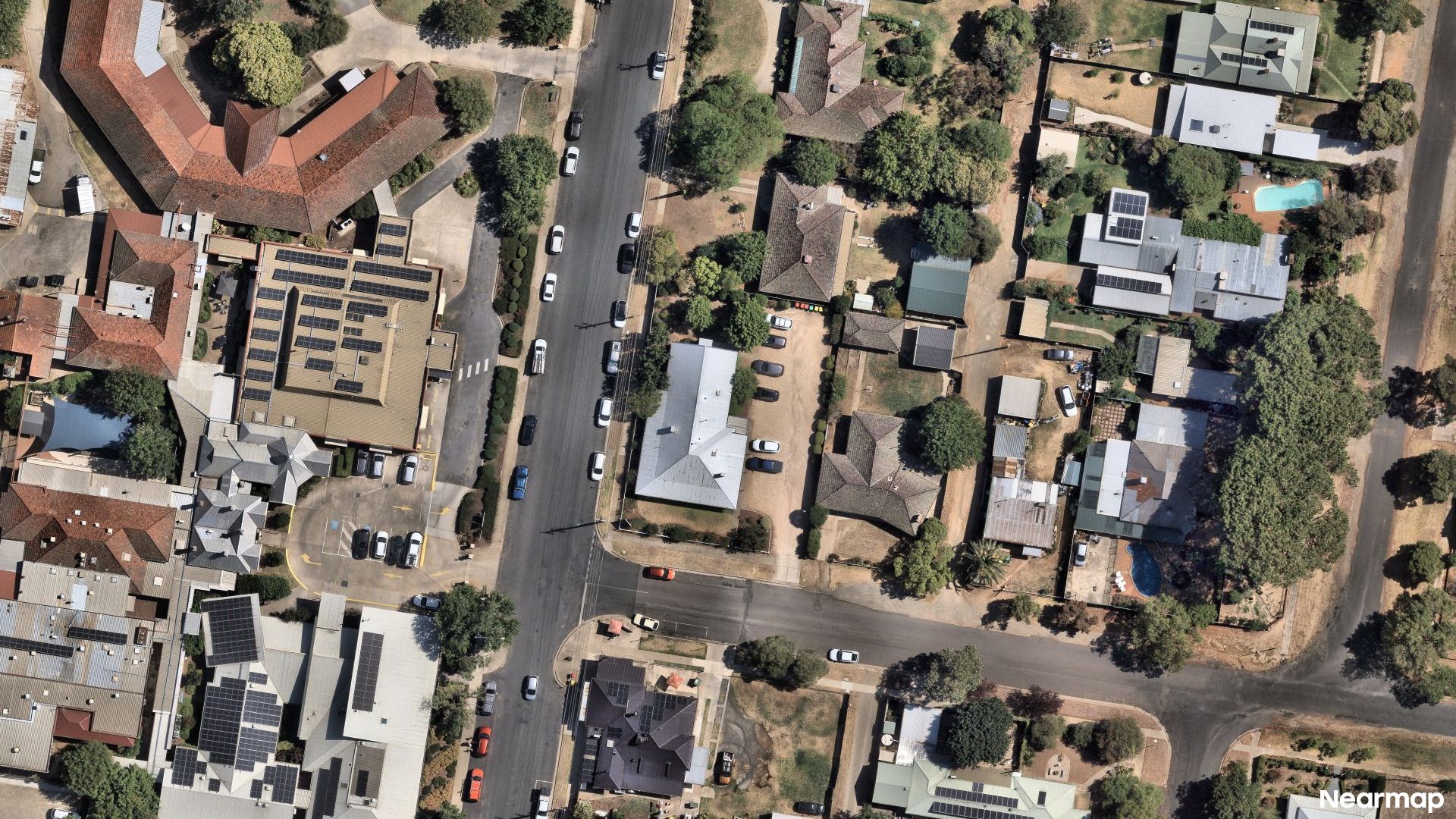 Vertical aerial view