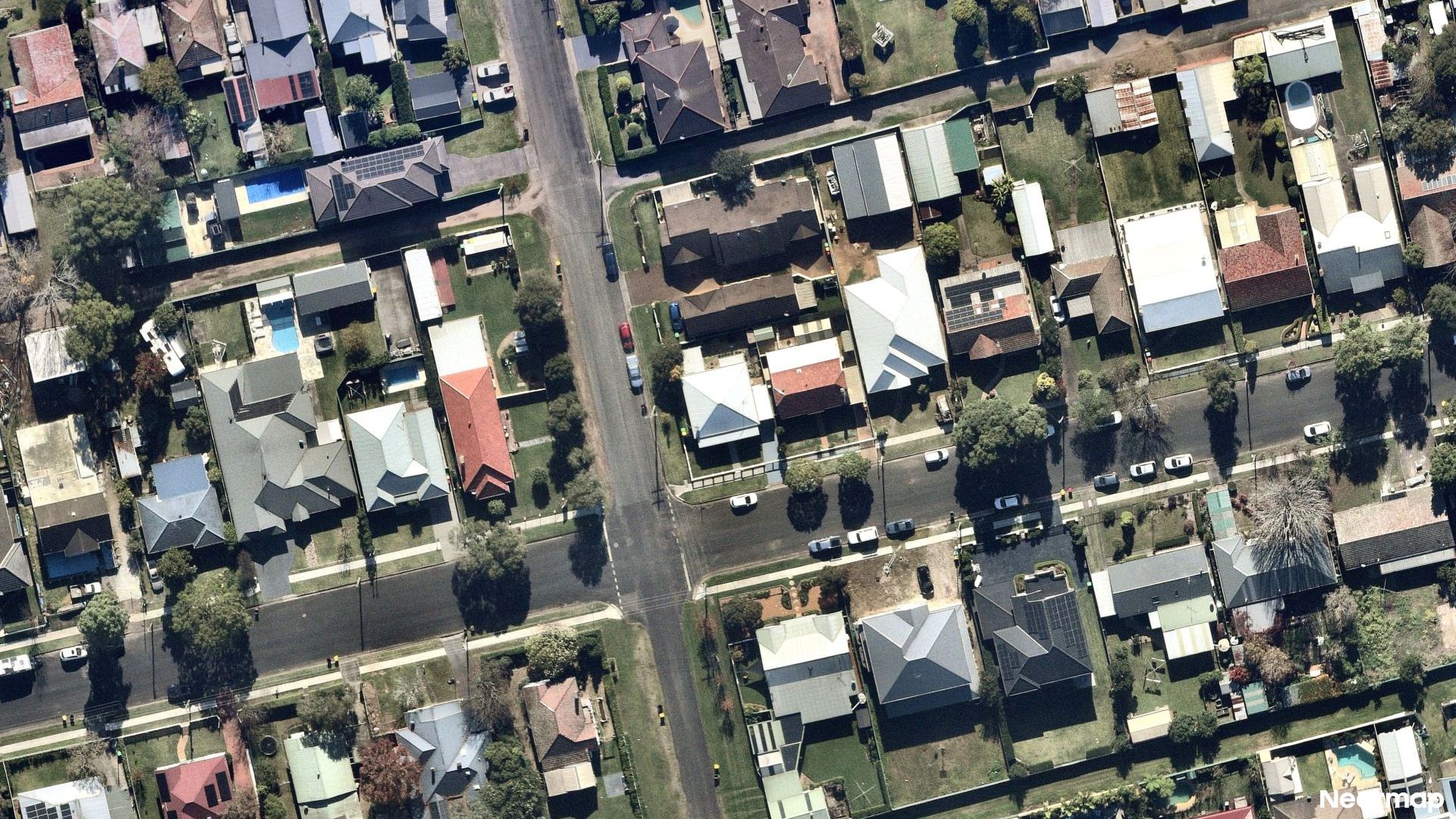 Vertical aerial view