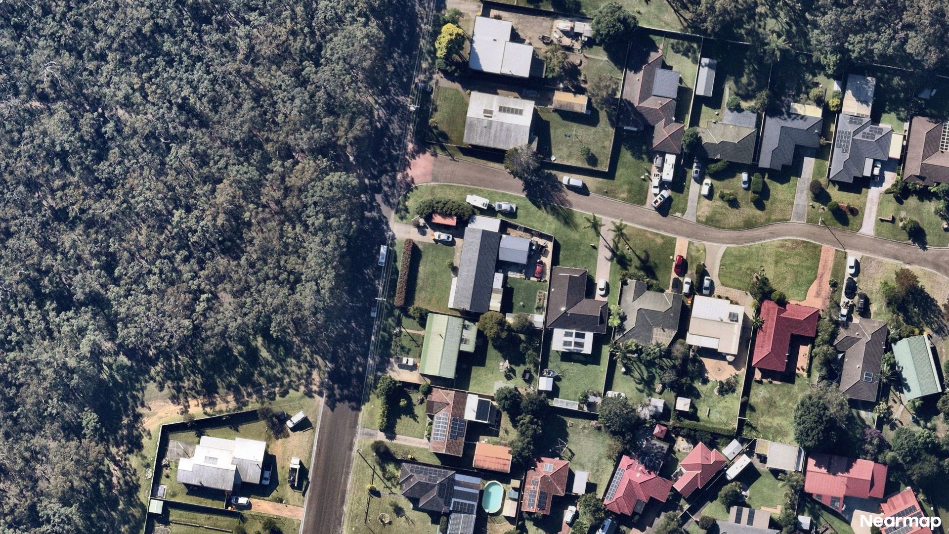 Vertical aerial view