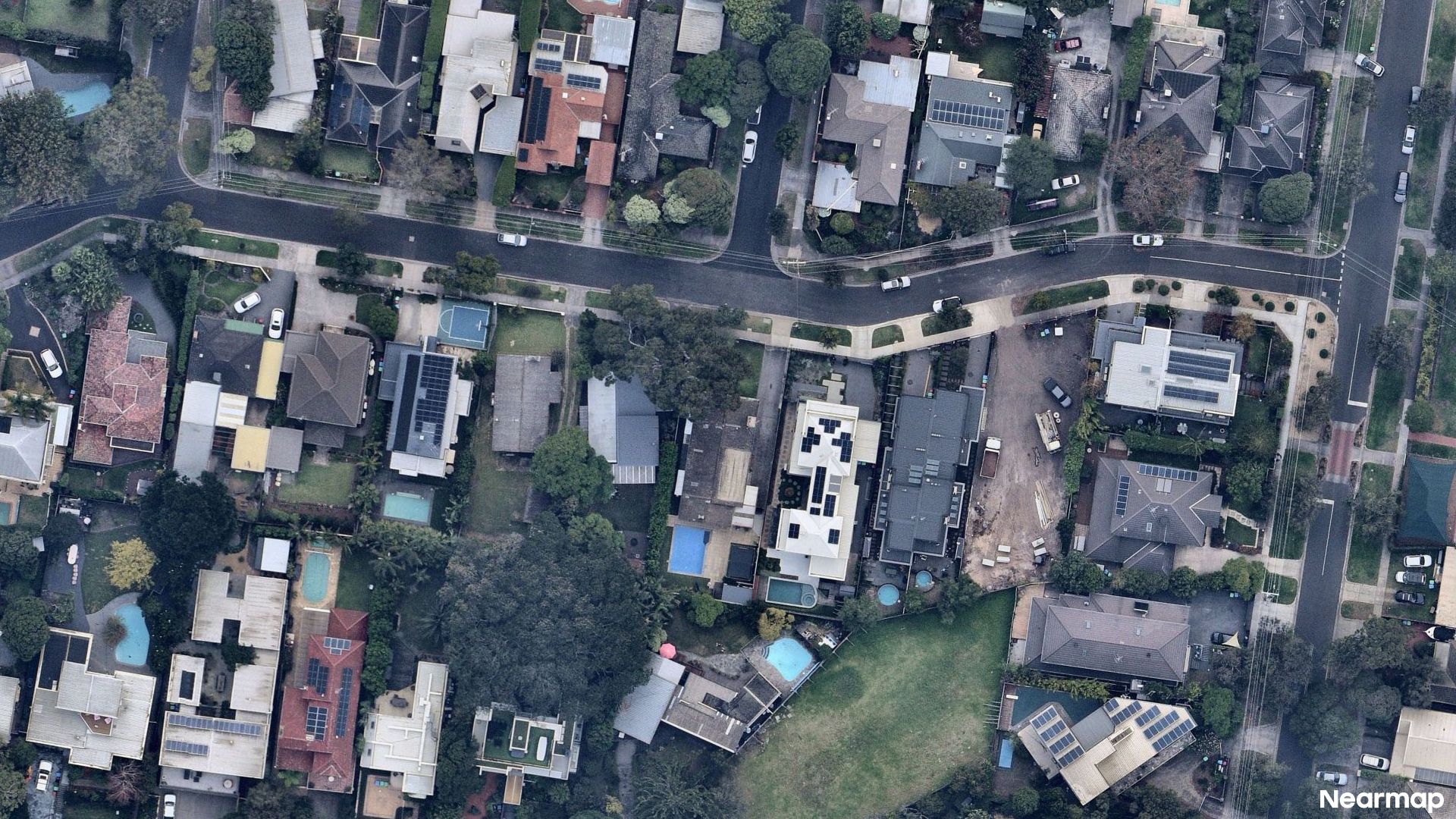 Vertical aerial view