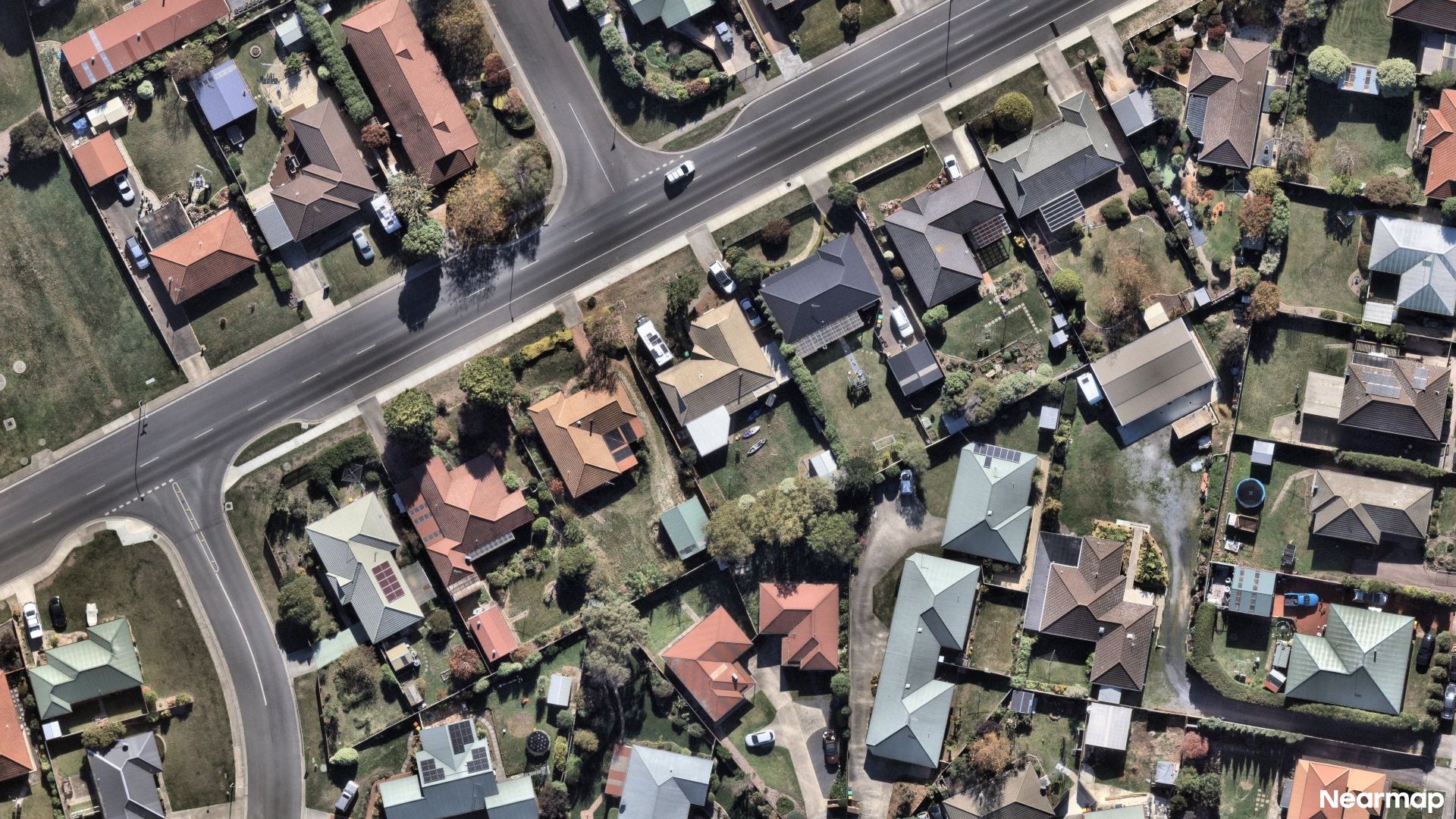 Vertical aerial view