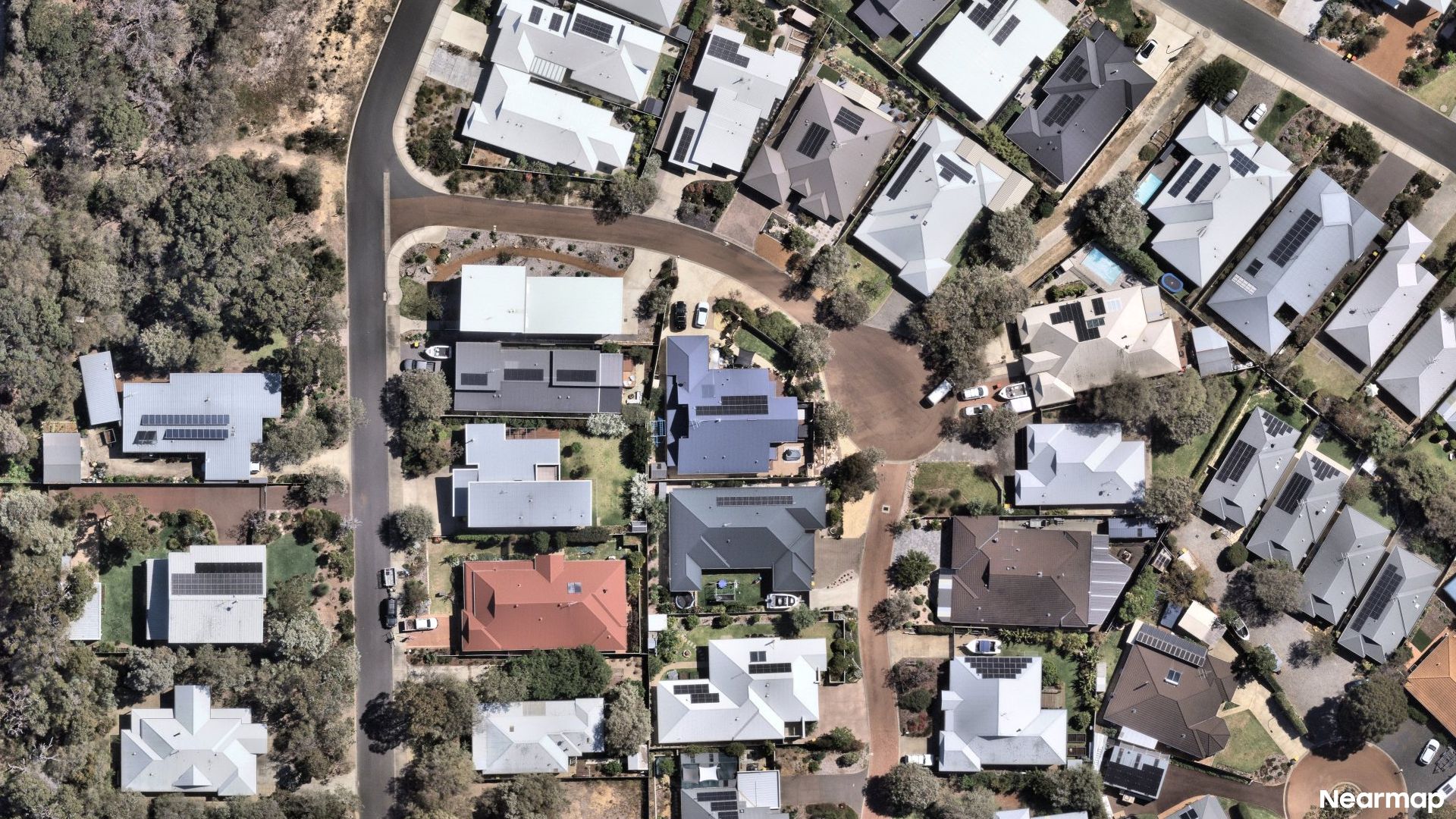 Vertical aerial view