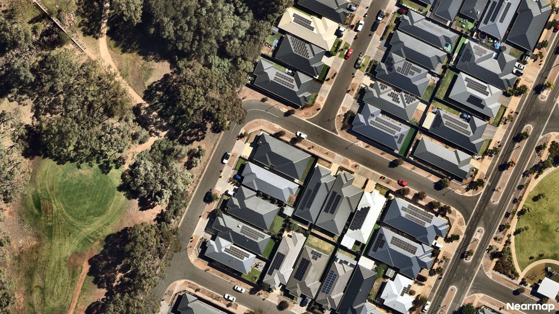 Vertical aerial view