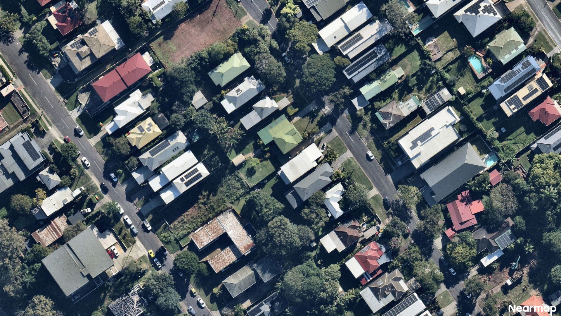 Vertical aerial view