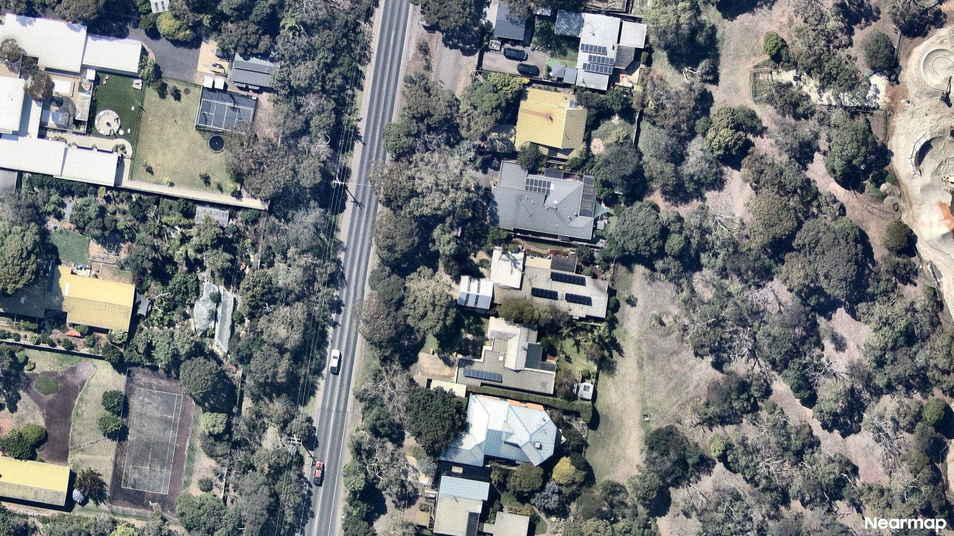 Vertical aerial view