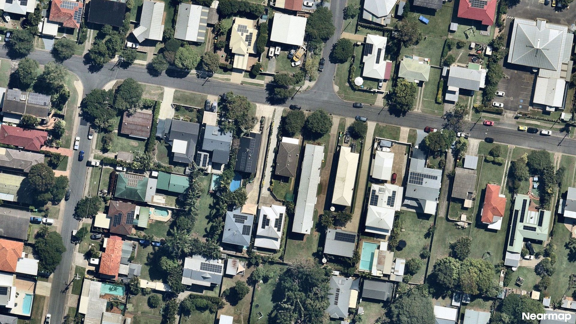 Vertical aerial view