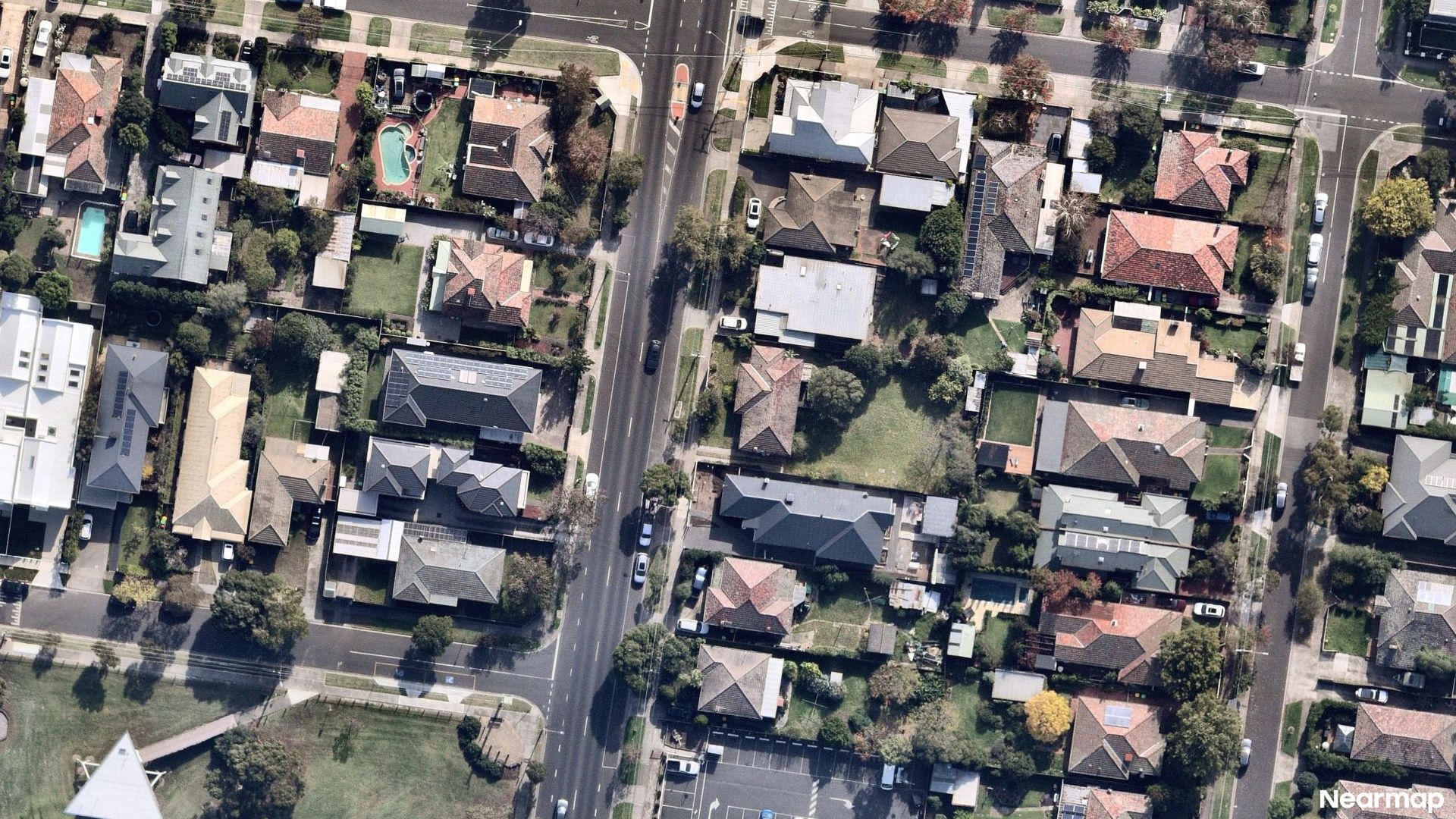 Vertical aerial view