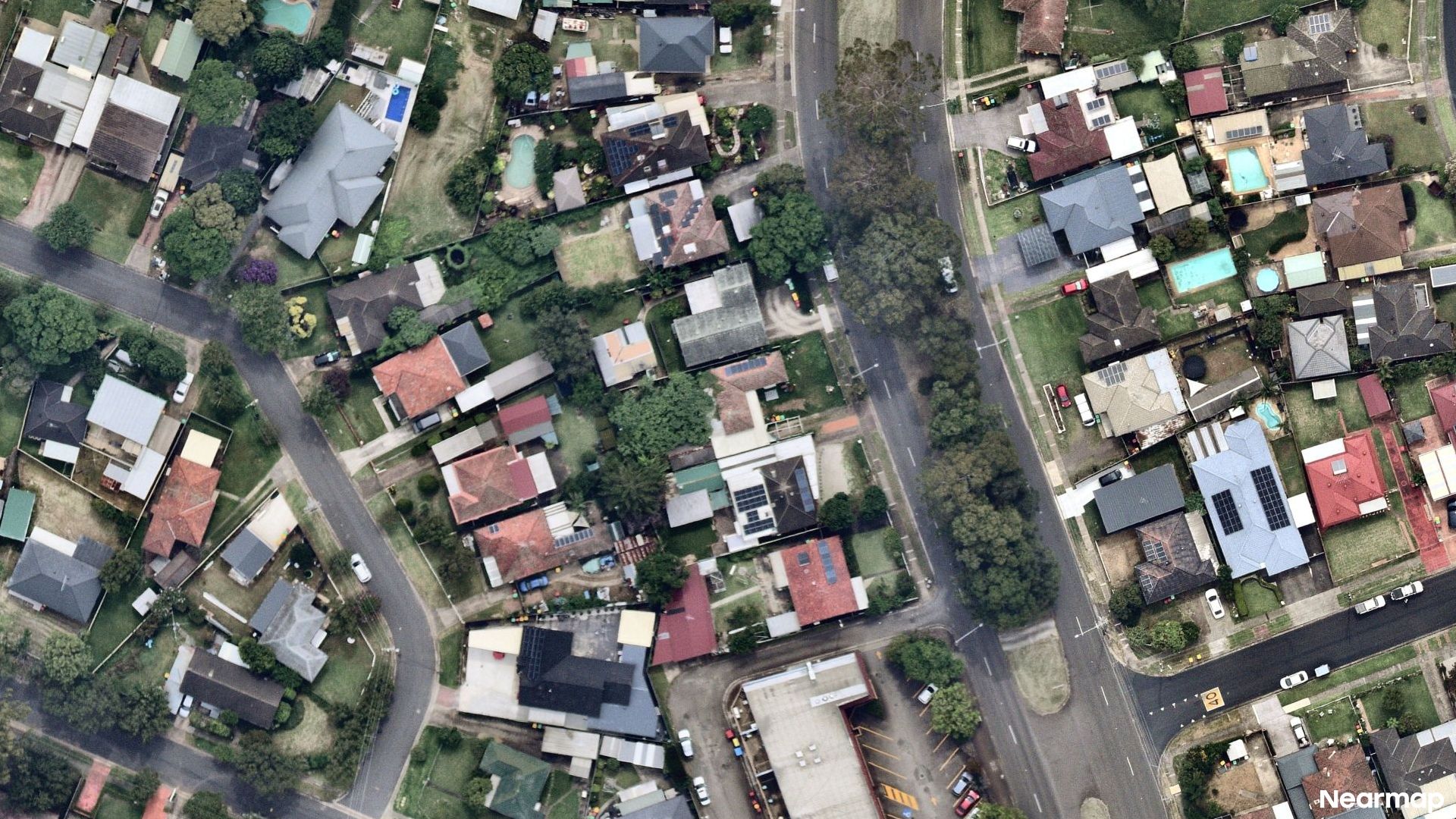 Vertical aerial view