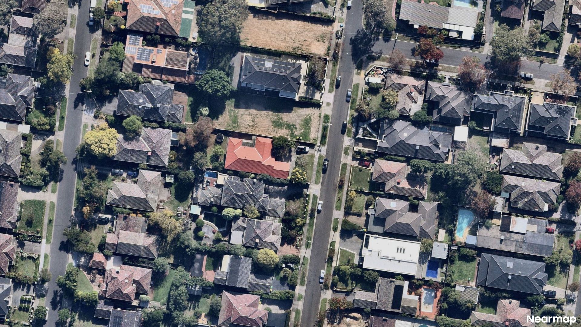 Vertical aerial view