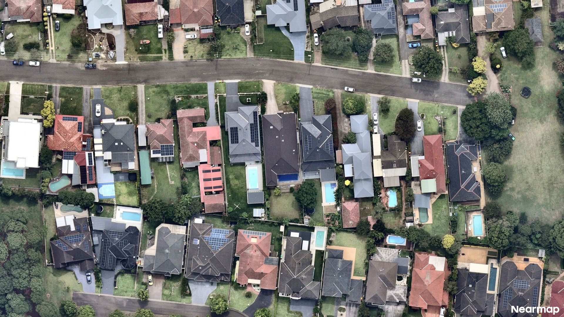 Vertical aerial view