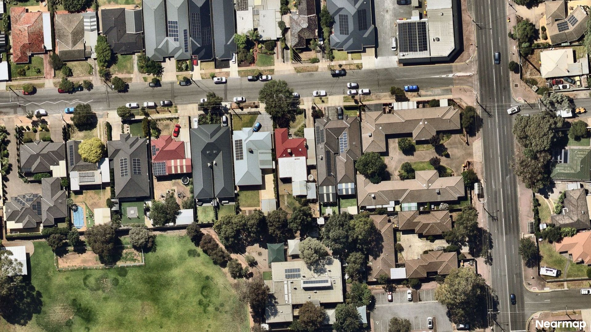 Vertical aerial view